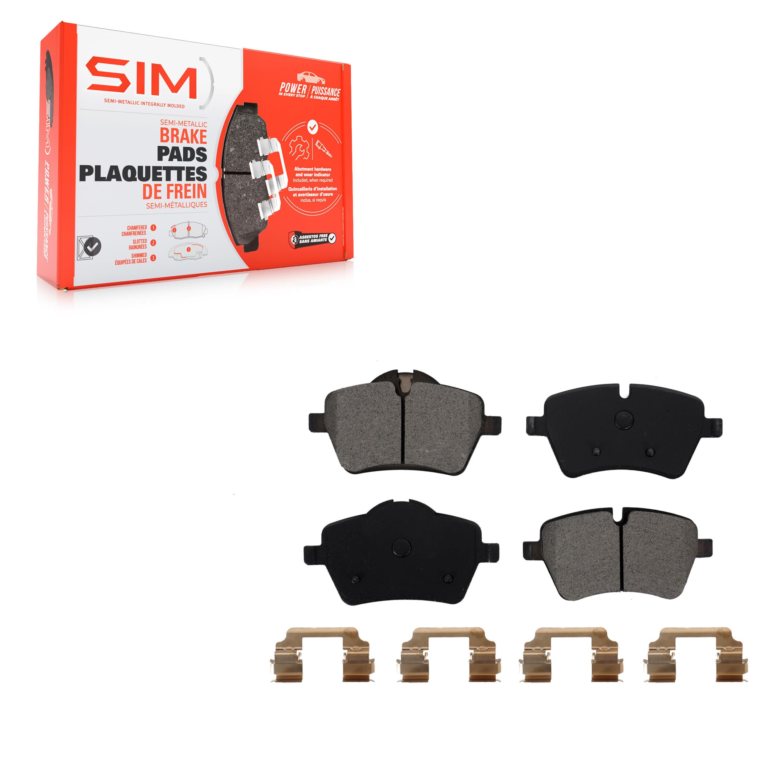 SIM - SIM-1204 - Front Disc Brake Pad image 1