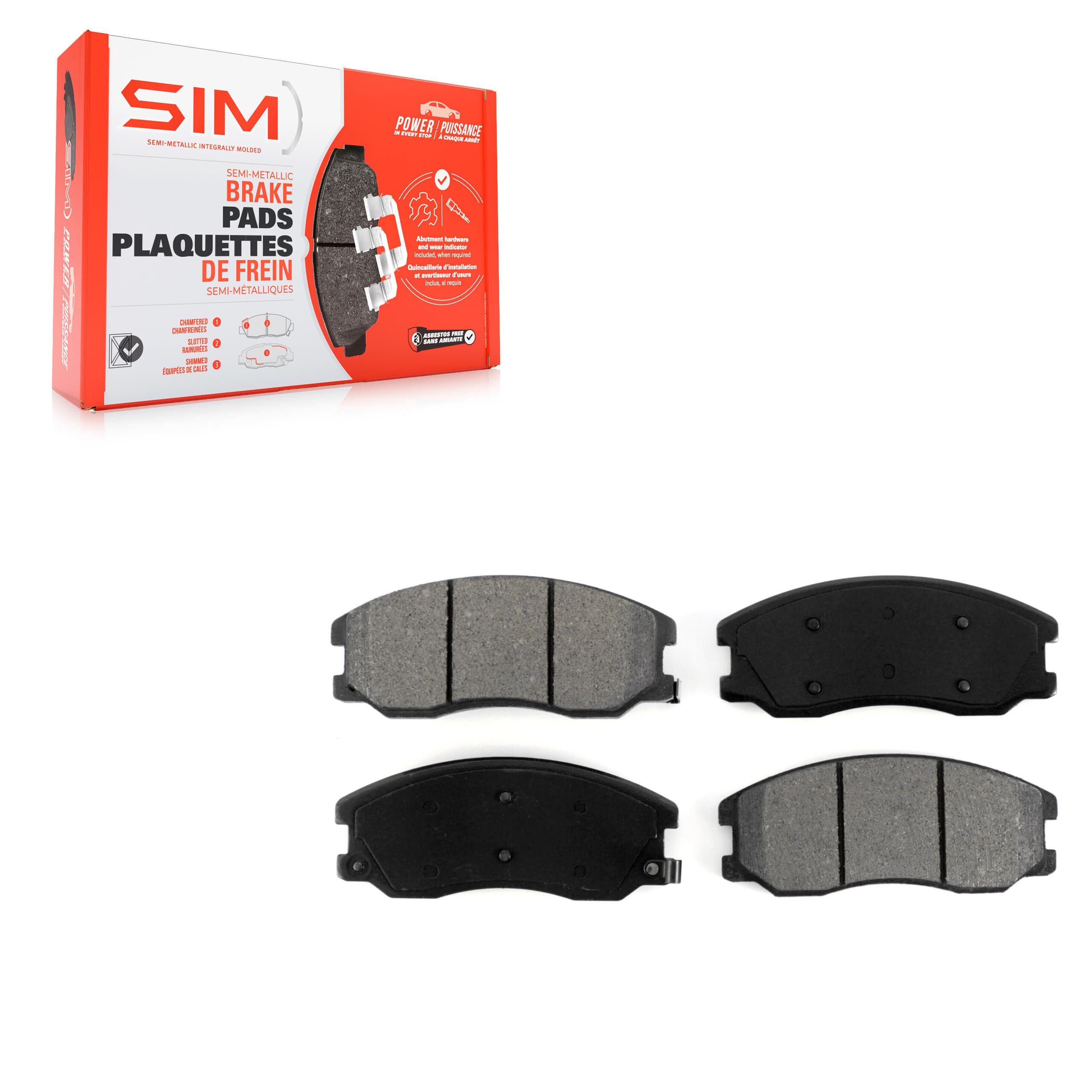 SIM - SIM-1264 - Front Disc Brake Pad image 1