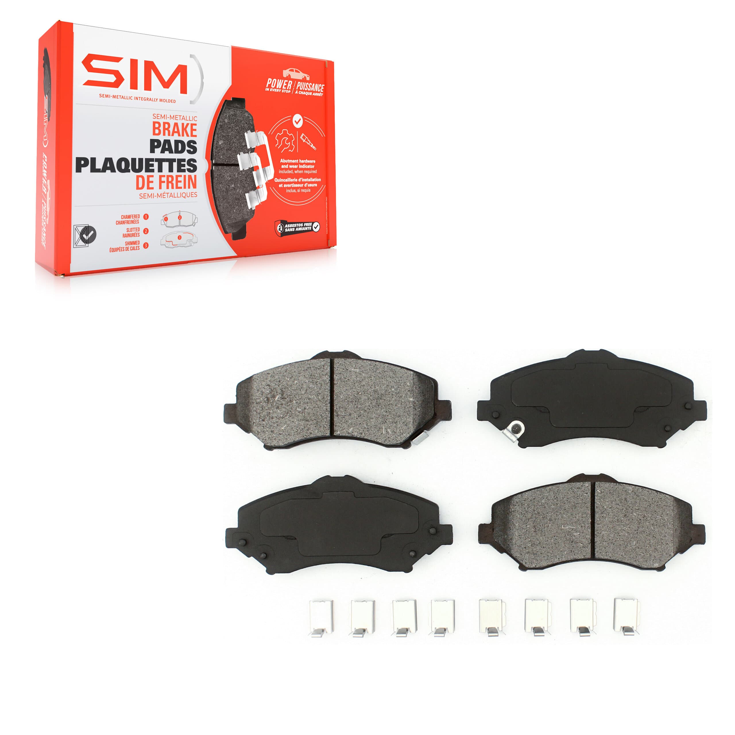 SIM - SIM-1273 - Front Disc Brake Pad image 1