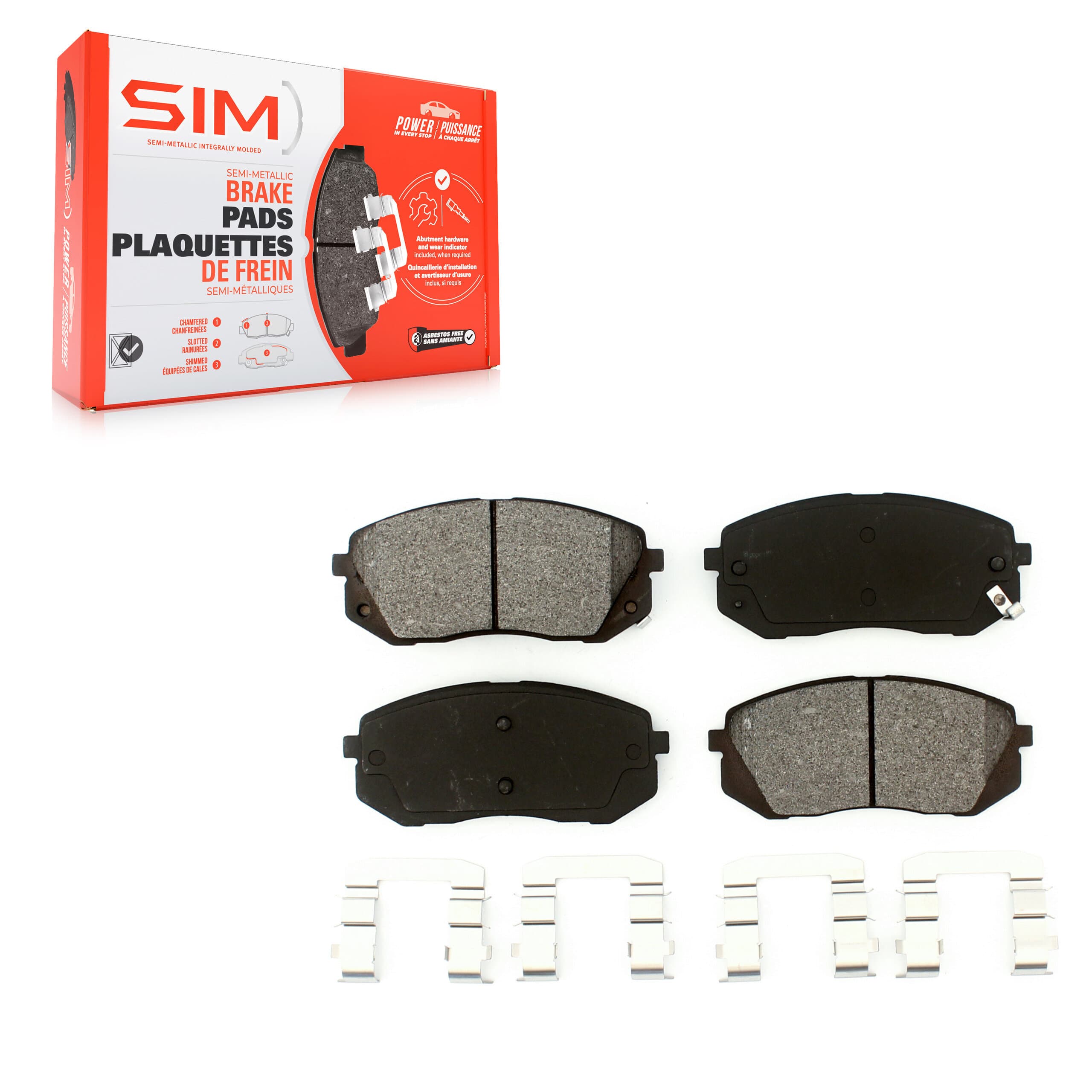 SIM - SIM-1295 - Front Disc Brake Pad image 1