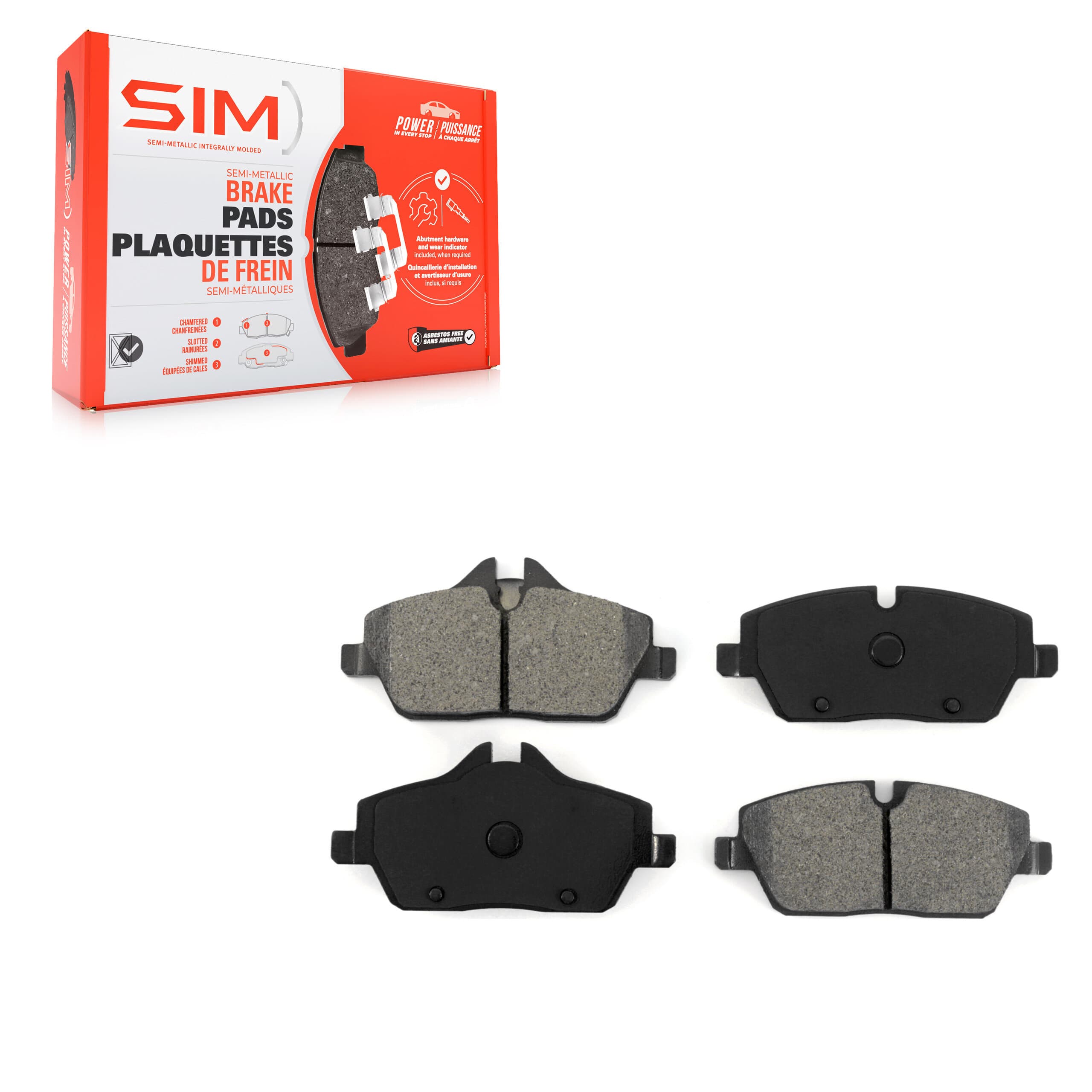 SIM - SIM-1308 - Front Disc Brake Pad image 1