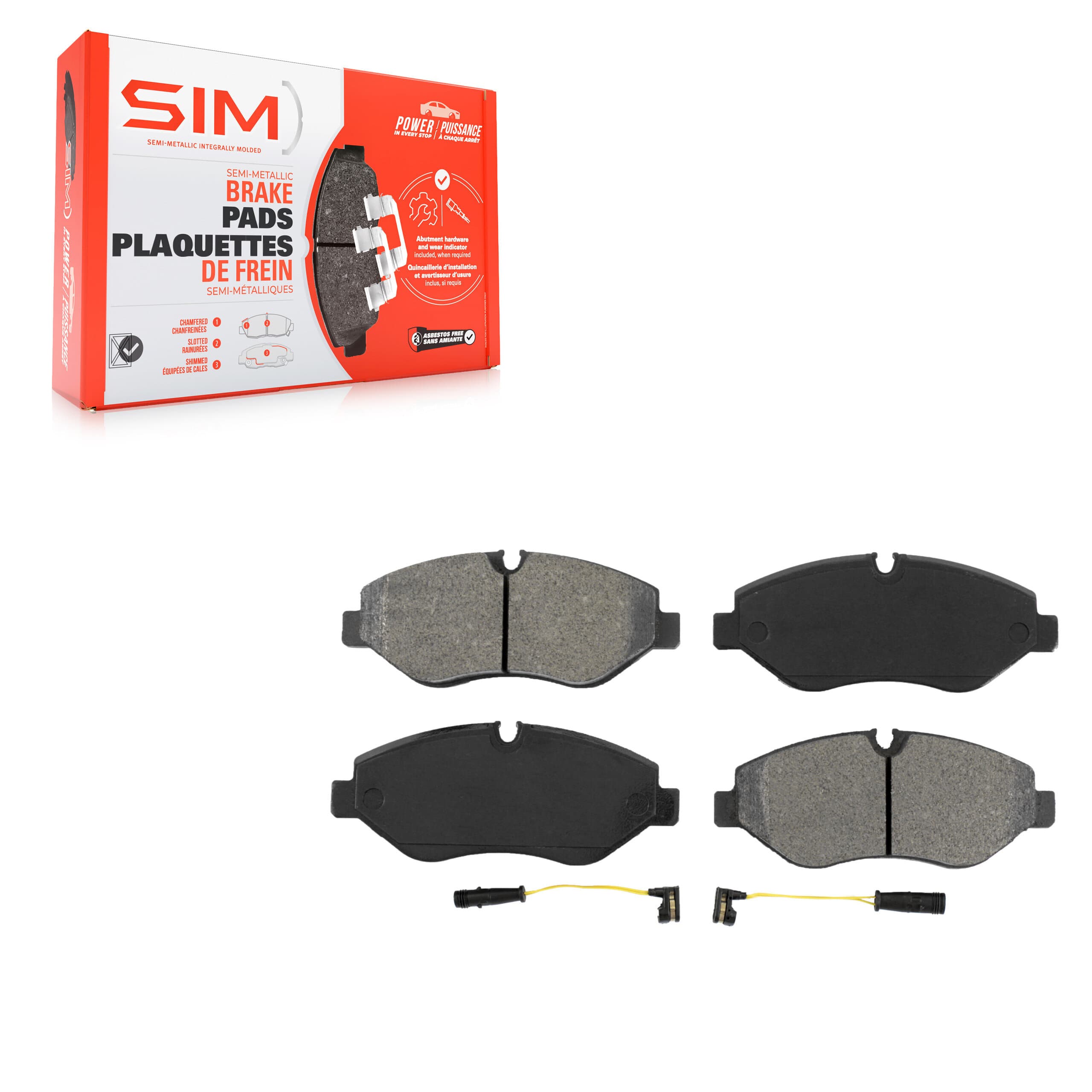 SIM - SIM-1316A - Front Disc Brake Pad image 1
