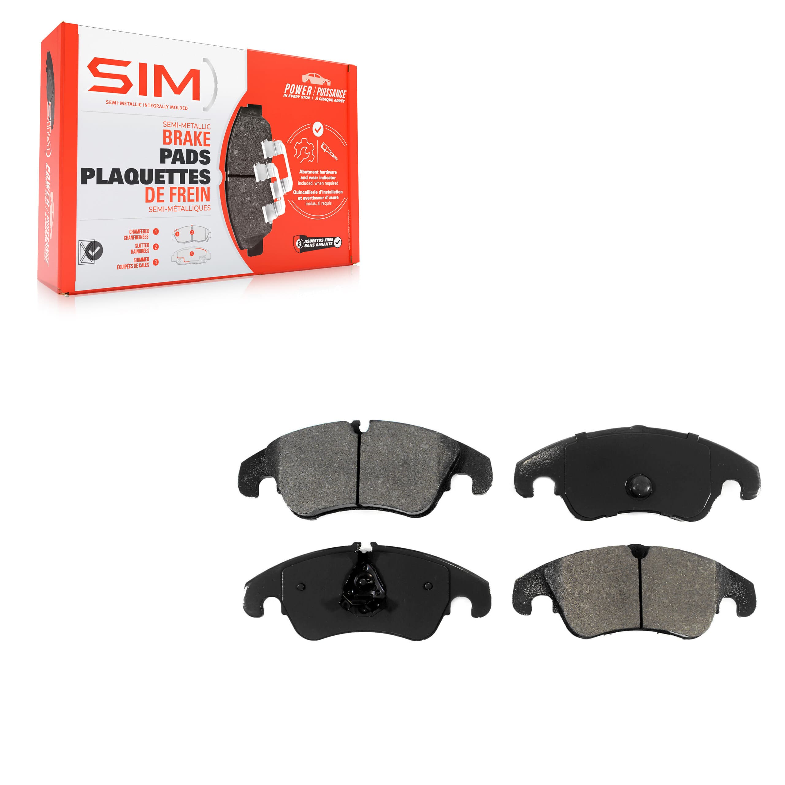 SIM - SIM-1322 - Front Disc Brake Pad image 1