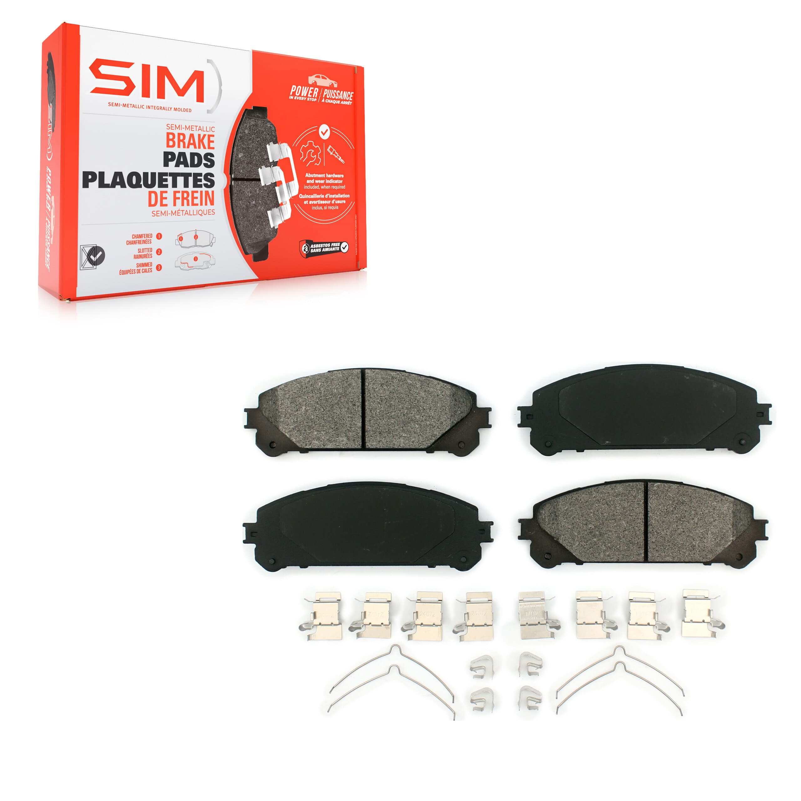 SIM - SIM-1324 - Front Disc Brake Pad image 1