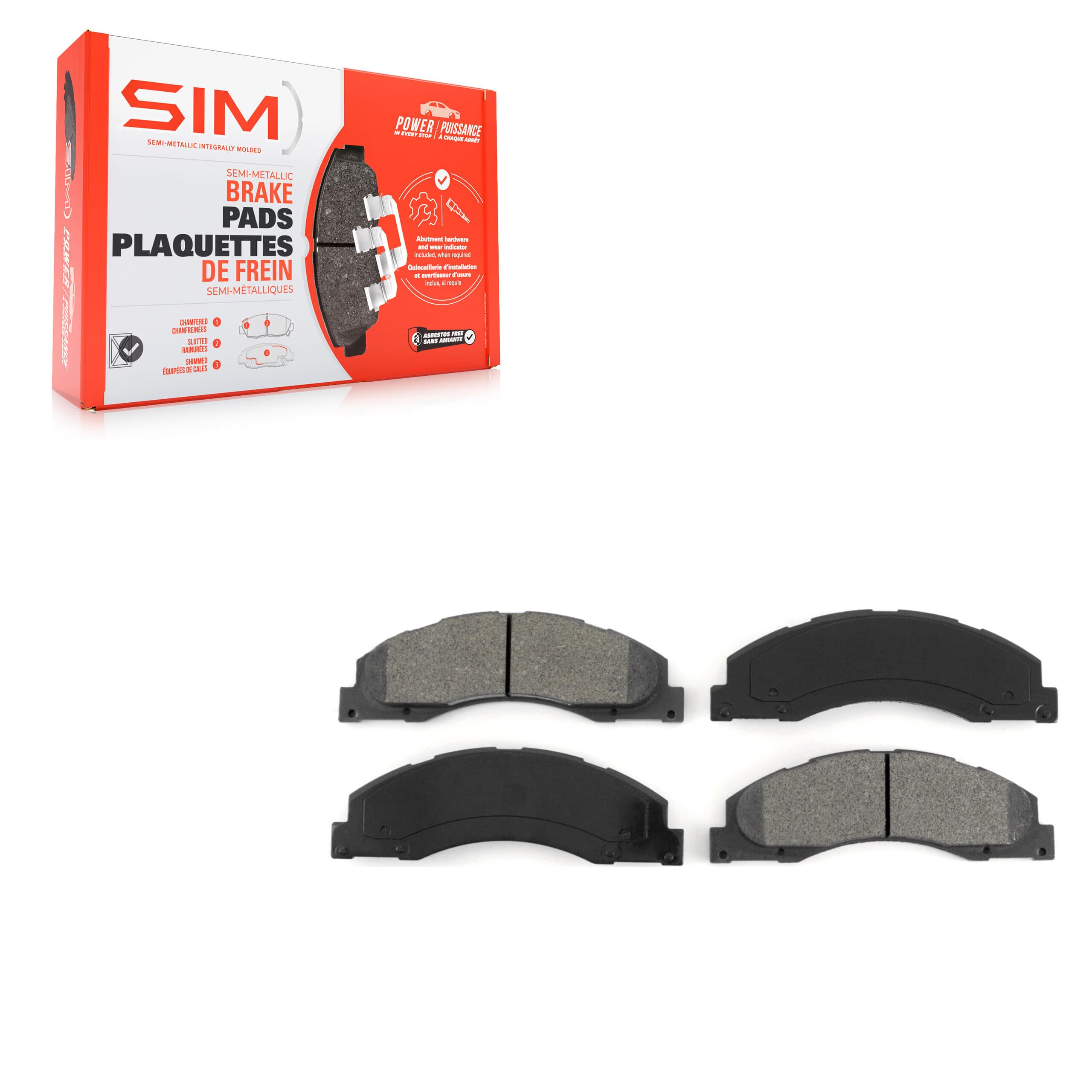SIM - SIM-1328 - Front Disc Brake Pad image 1