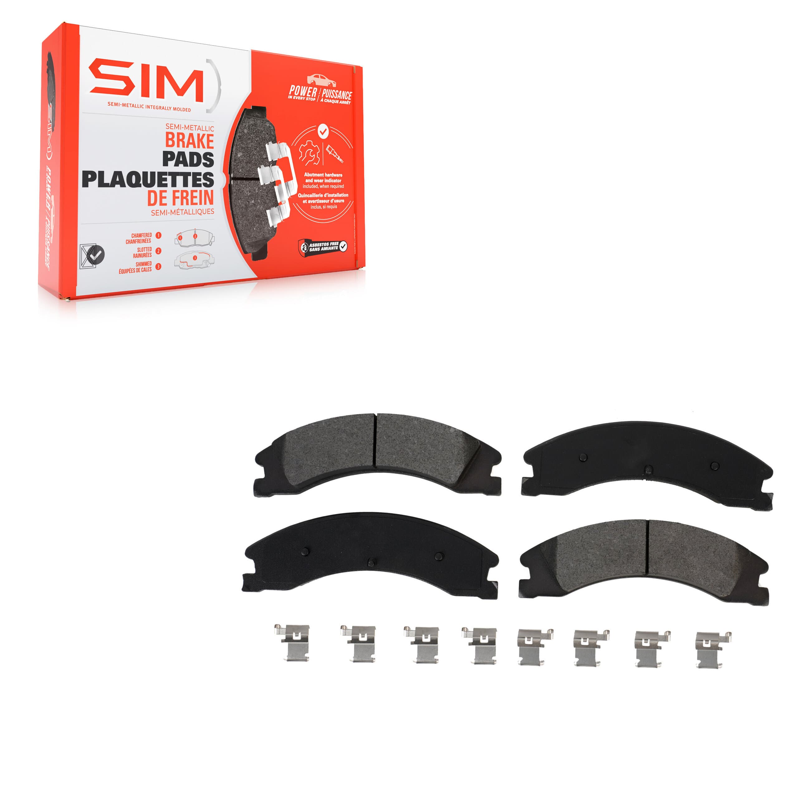 SIM - SIM-1330 - Rear Disc Brake Pad image 1
