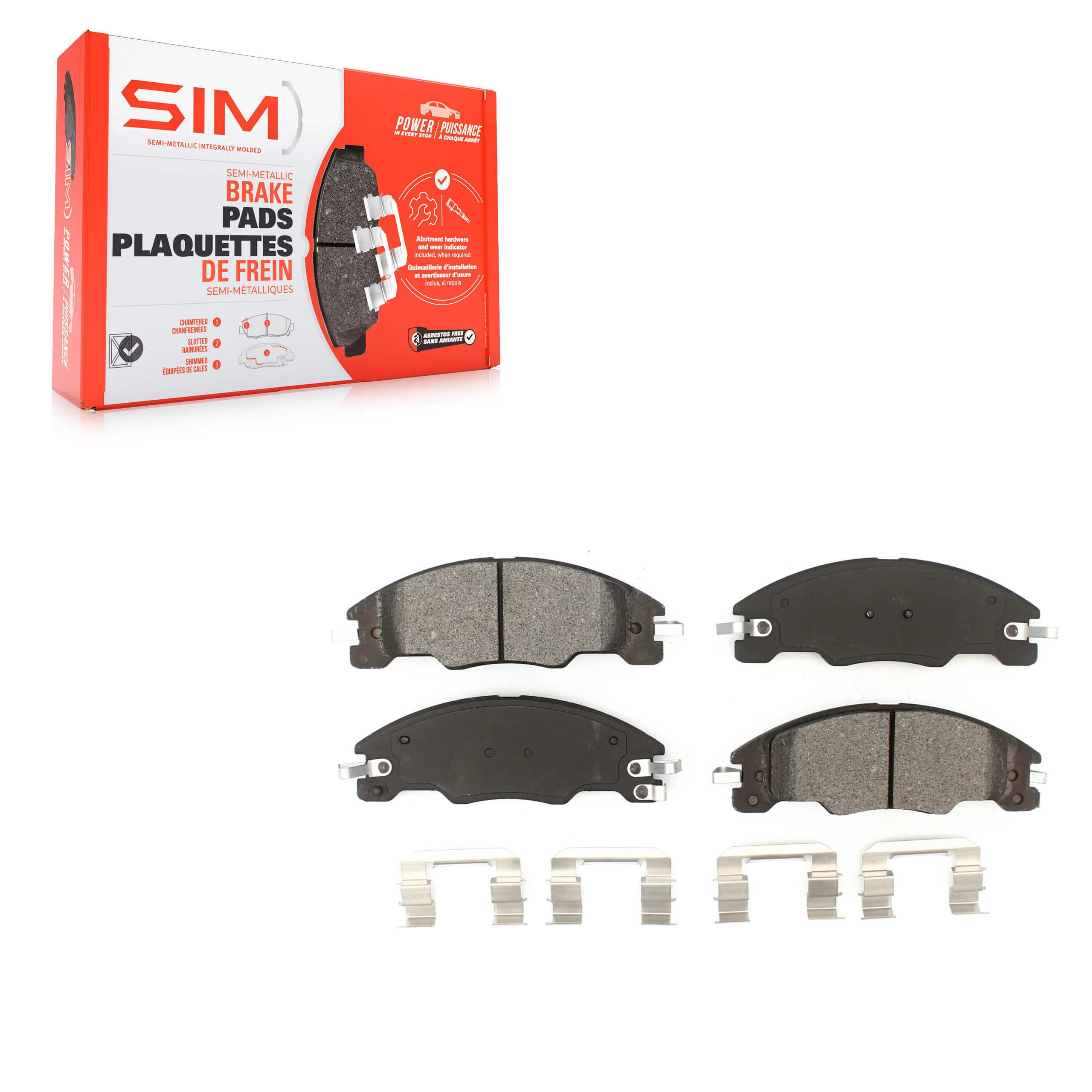 SIM - SIM-1339 - Front Disc Brake Pad image 1