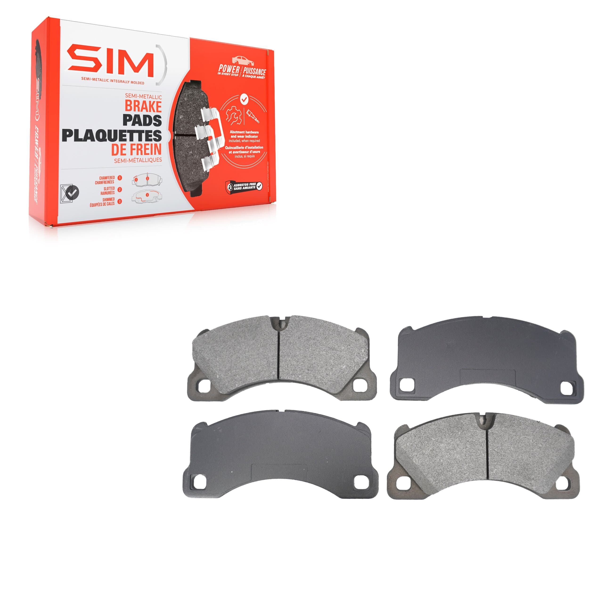 SIM - SIM-1349 - Front Disc Brake Pad image 1
