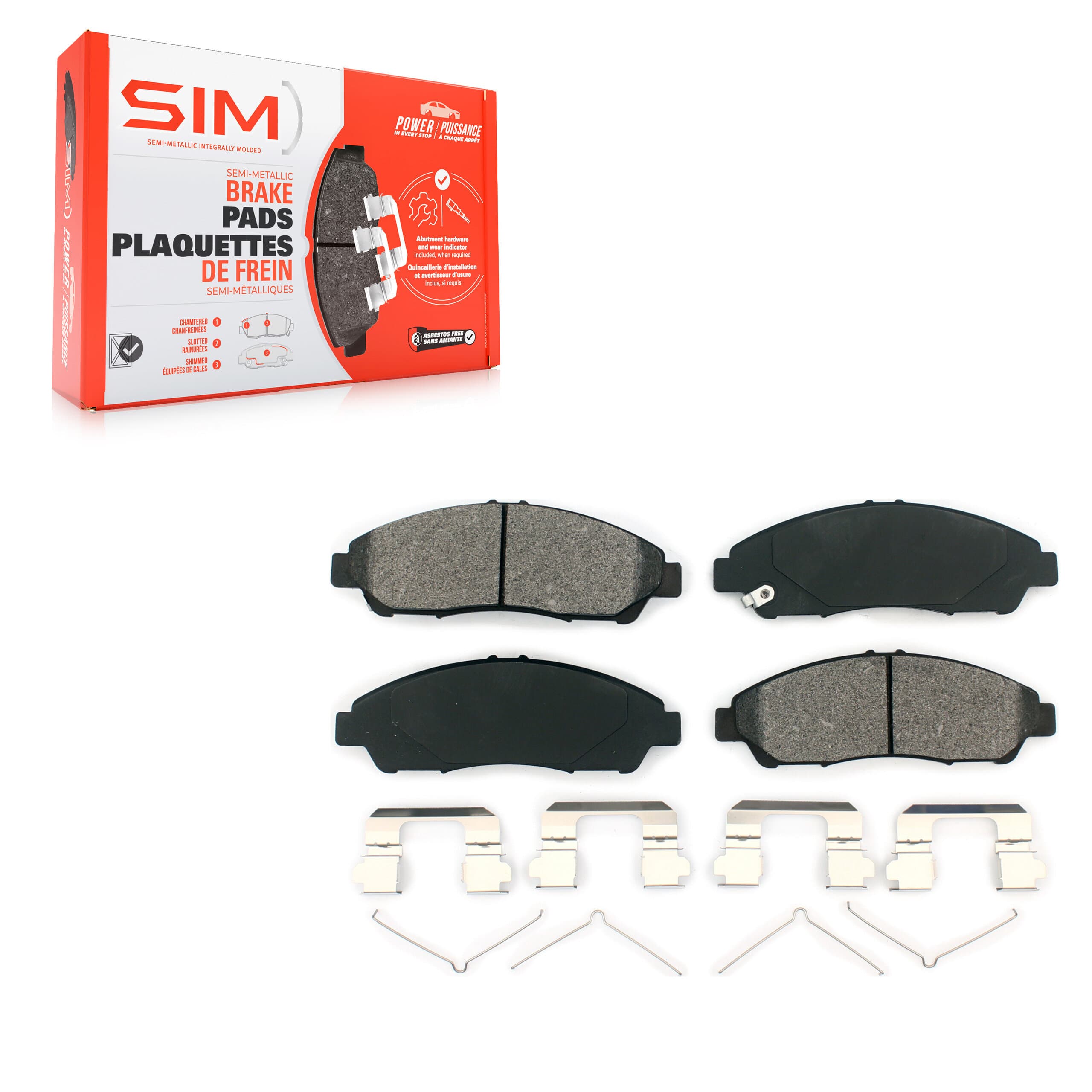 SIM - SIM-1378 - Front Disc Brake Pad image 1