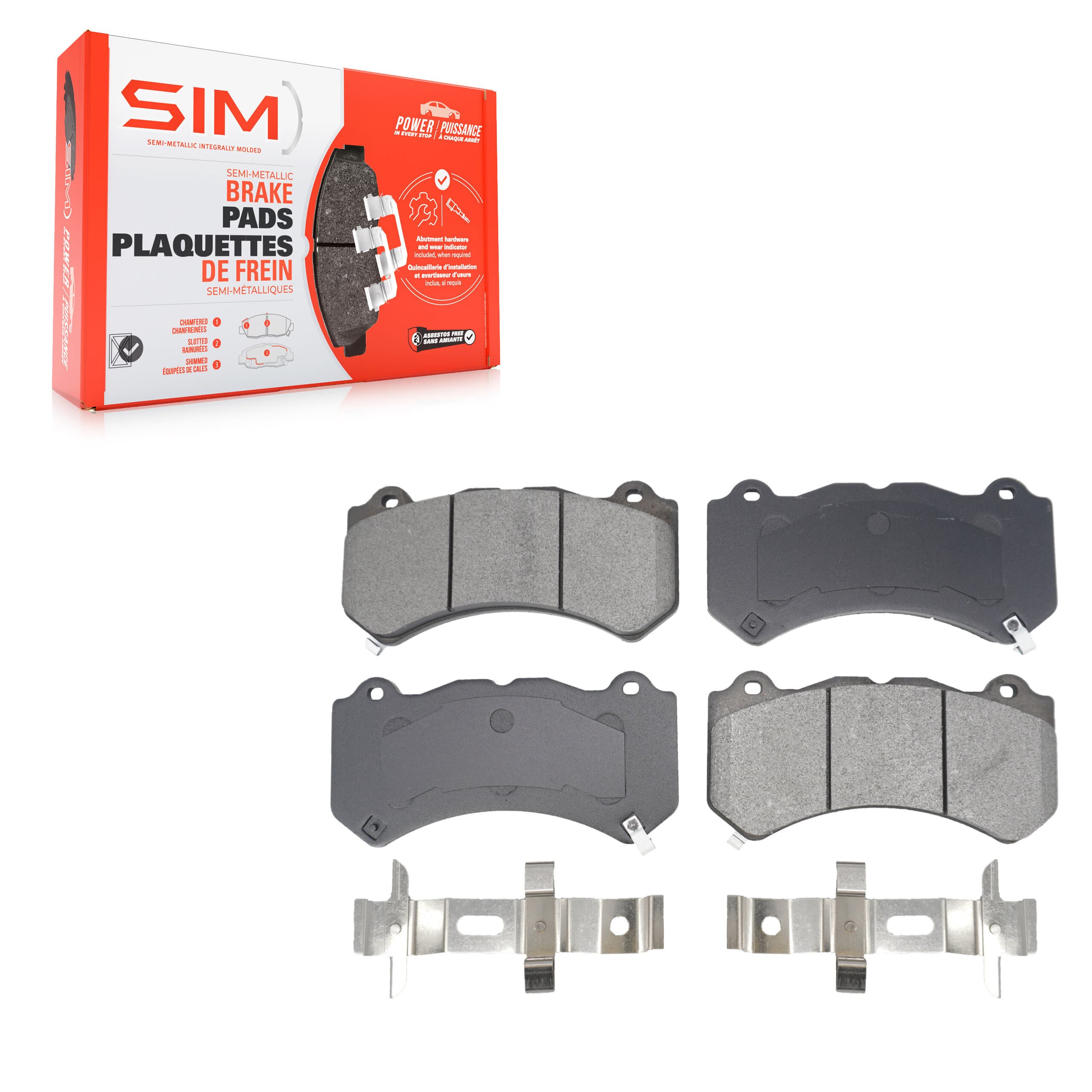 SIM - SIM-1405 - Front Disc Brake Pad image 1