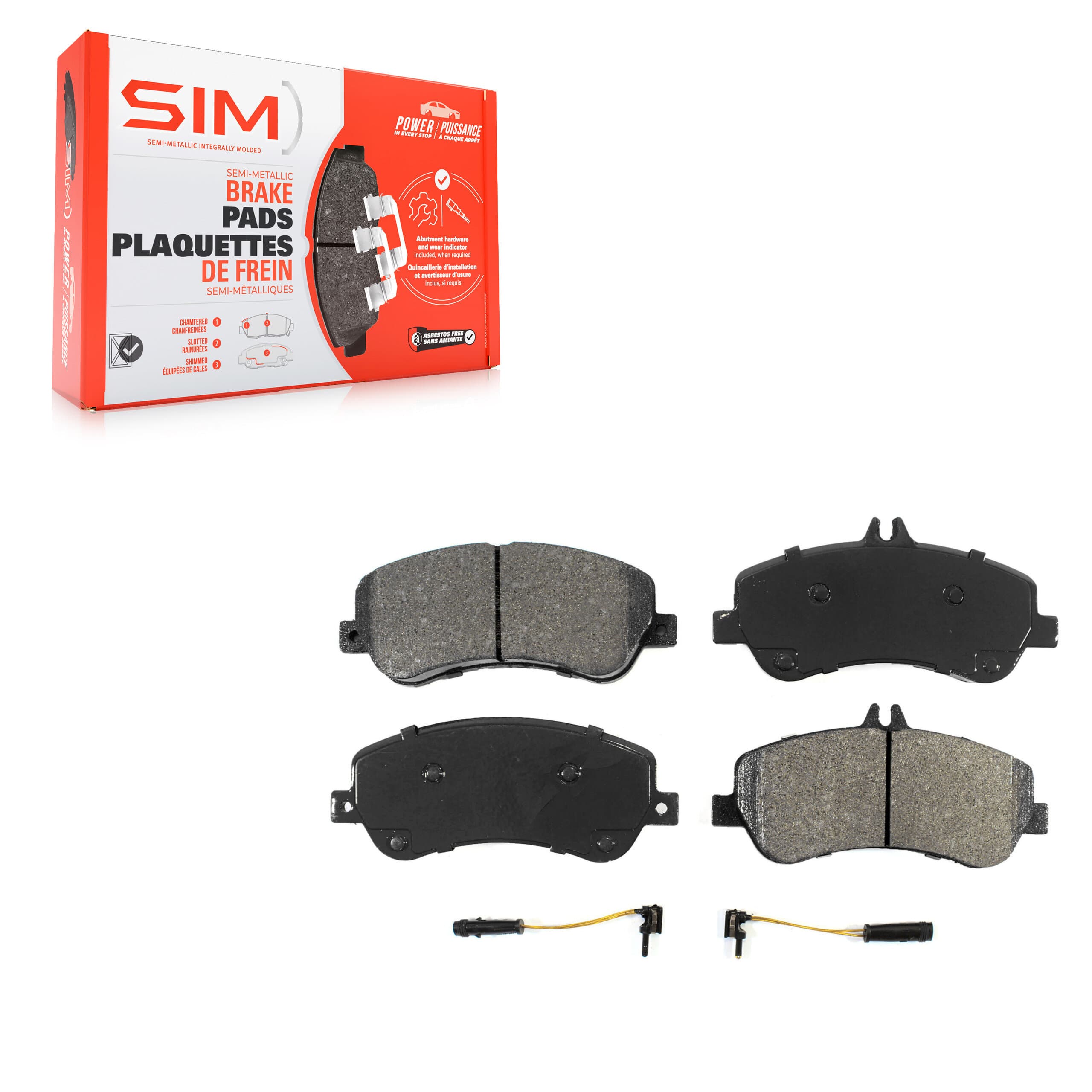SIM - SIM-1406A - Front Disc Brake Pad image 1