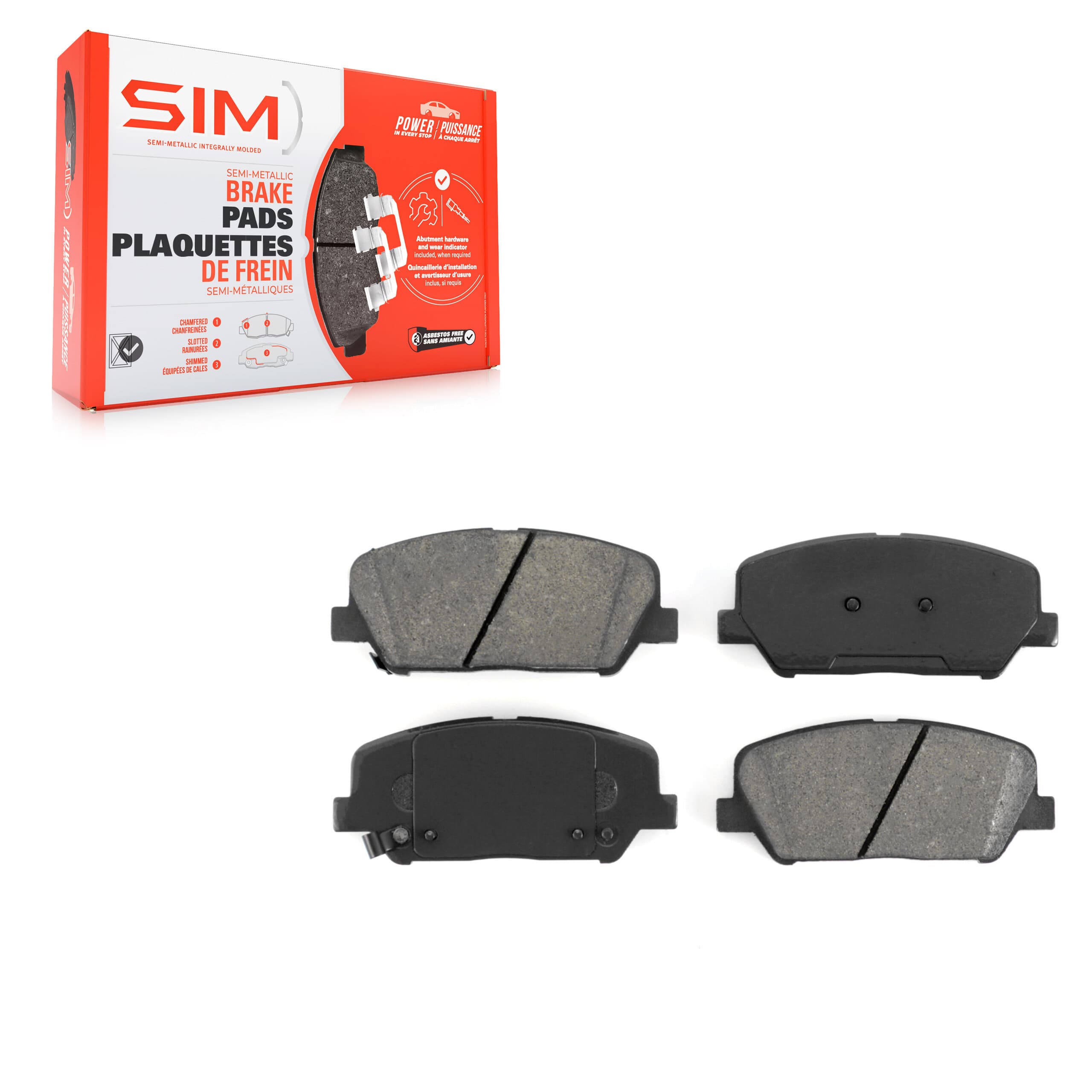 SIM - SIM-1413 - Front Disc Brake Pad image 1