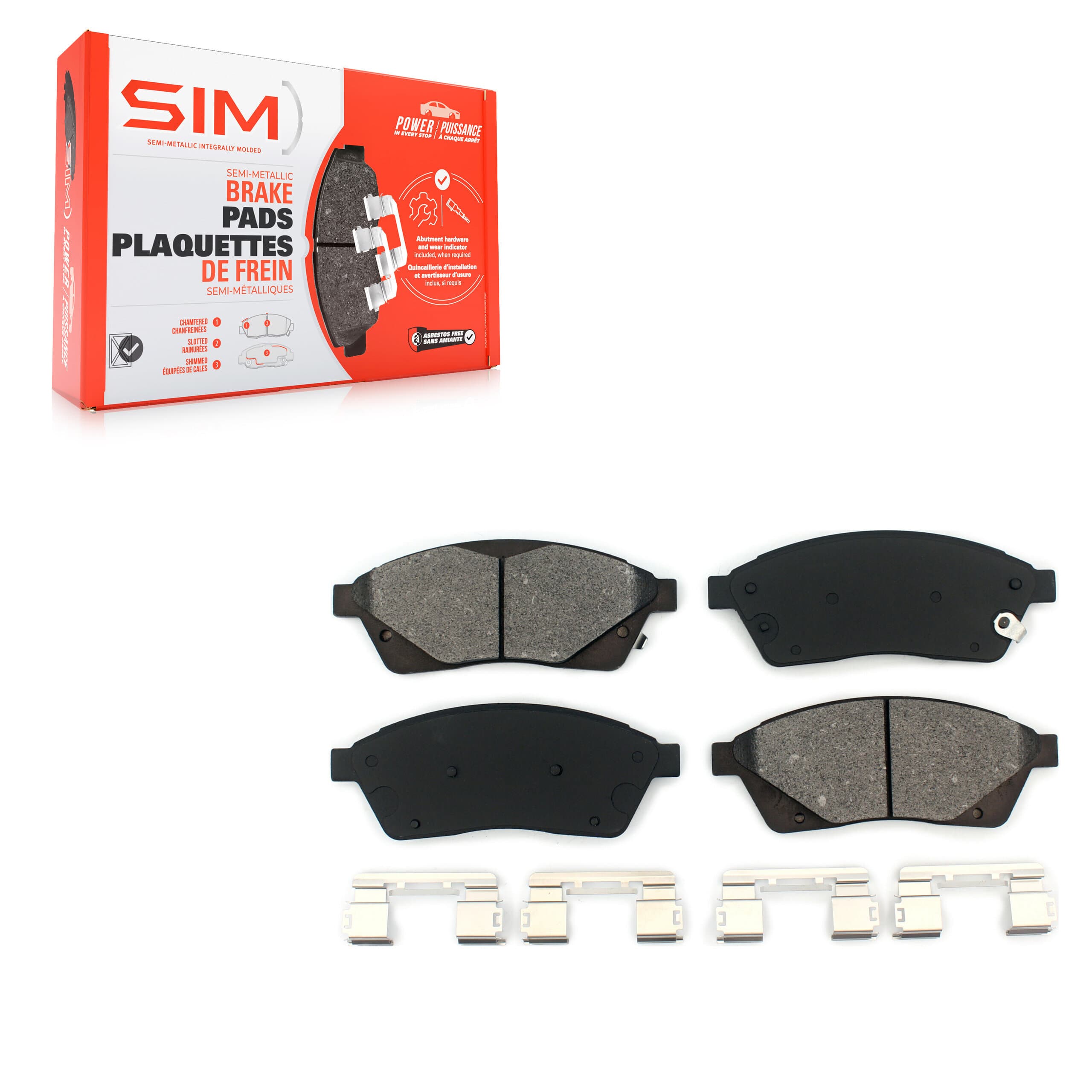 SIM - SIM-1422 - Front Disc Brake Pad image 1