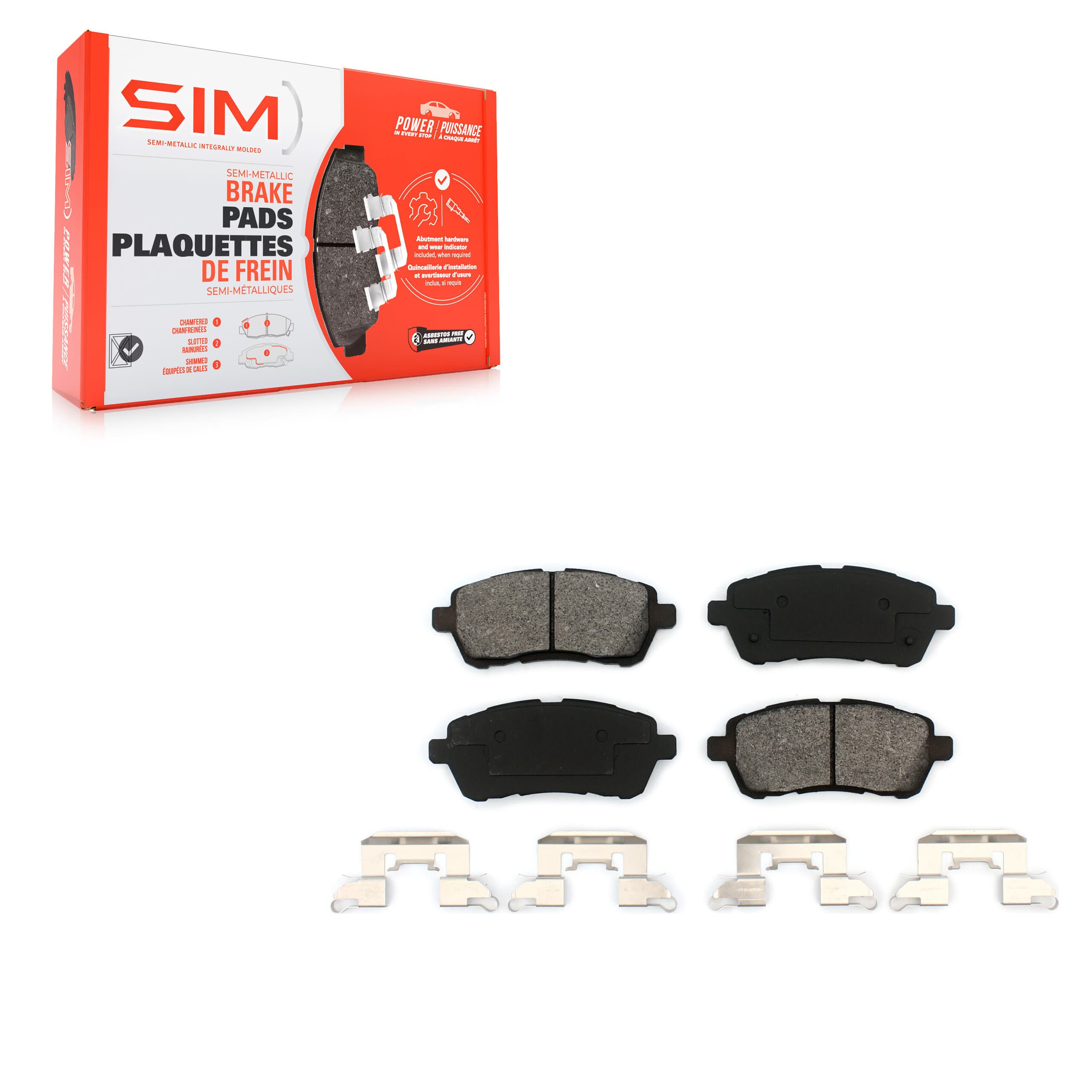 SIM - SIM-1454A - Front Disc Brake Pad image 1