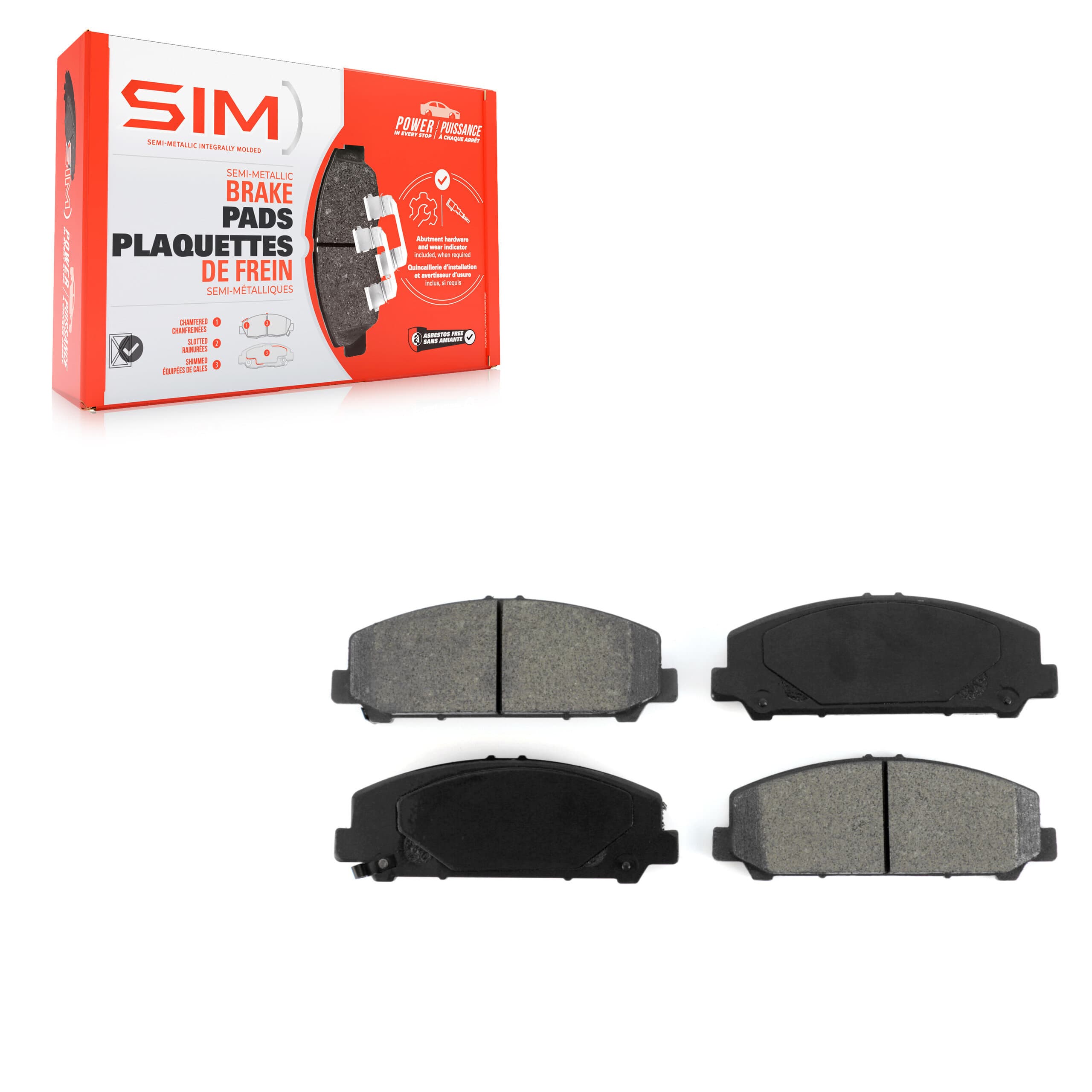 SIM - SIM-1509 - Front Disc Brake Pad image 1