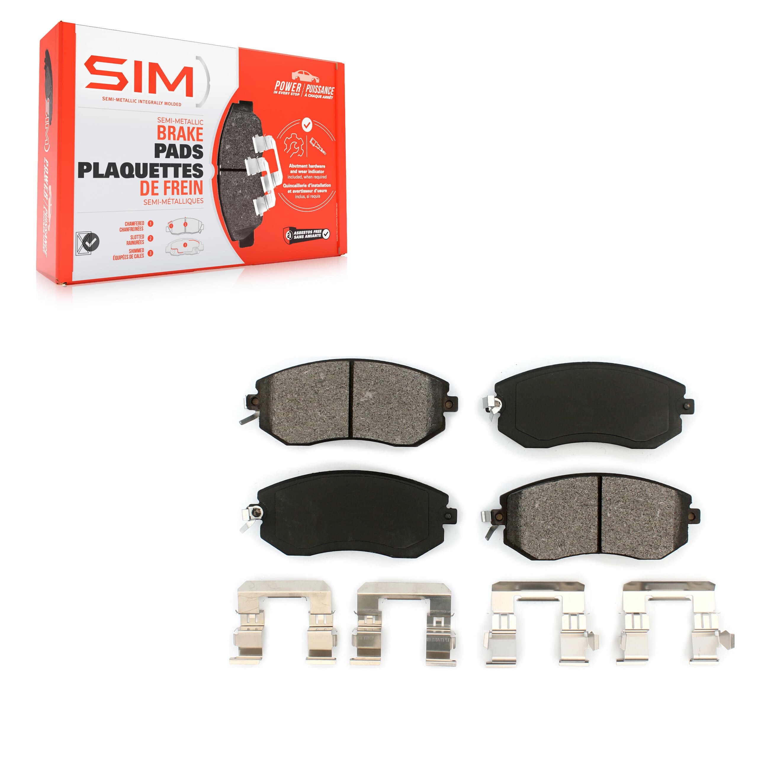 SIM - SIM-1539 - Front Disc Brake Pad image 1