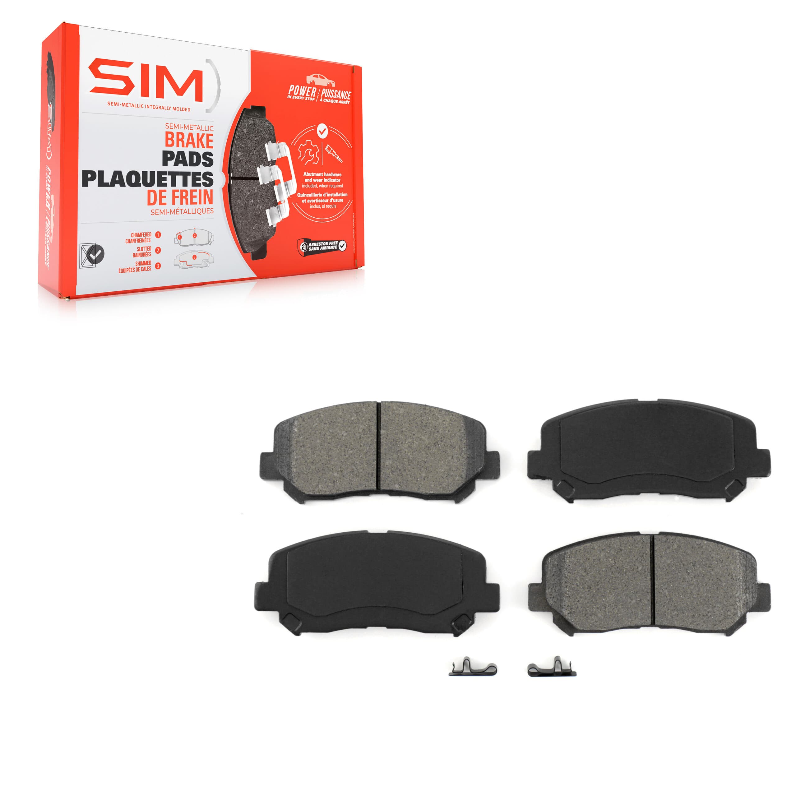 SIM - SIM-1623 - Front Disc Brake Pad image 1