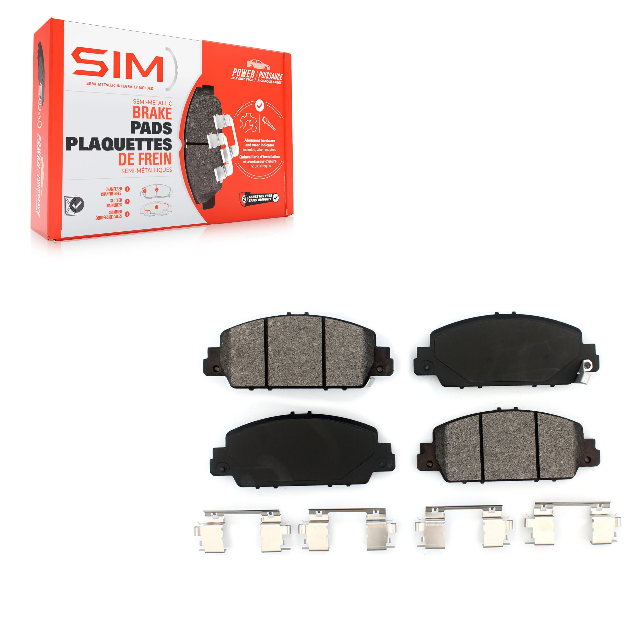 SIM - SIM-1654 - Front Disc Brake Pad image 1