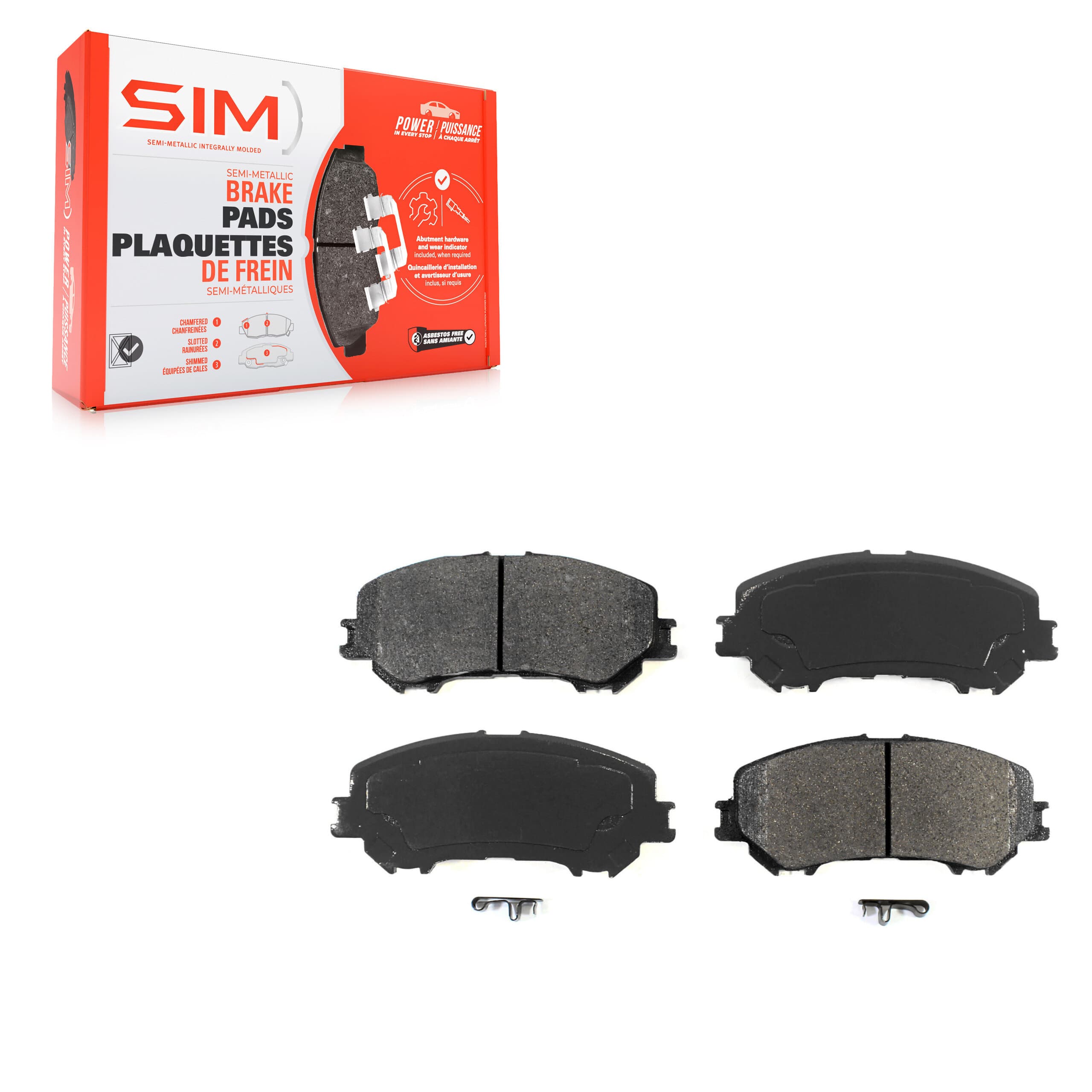 SIM - SIM-1737 - Front Disc Brake Pad image 1