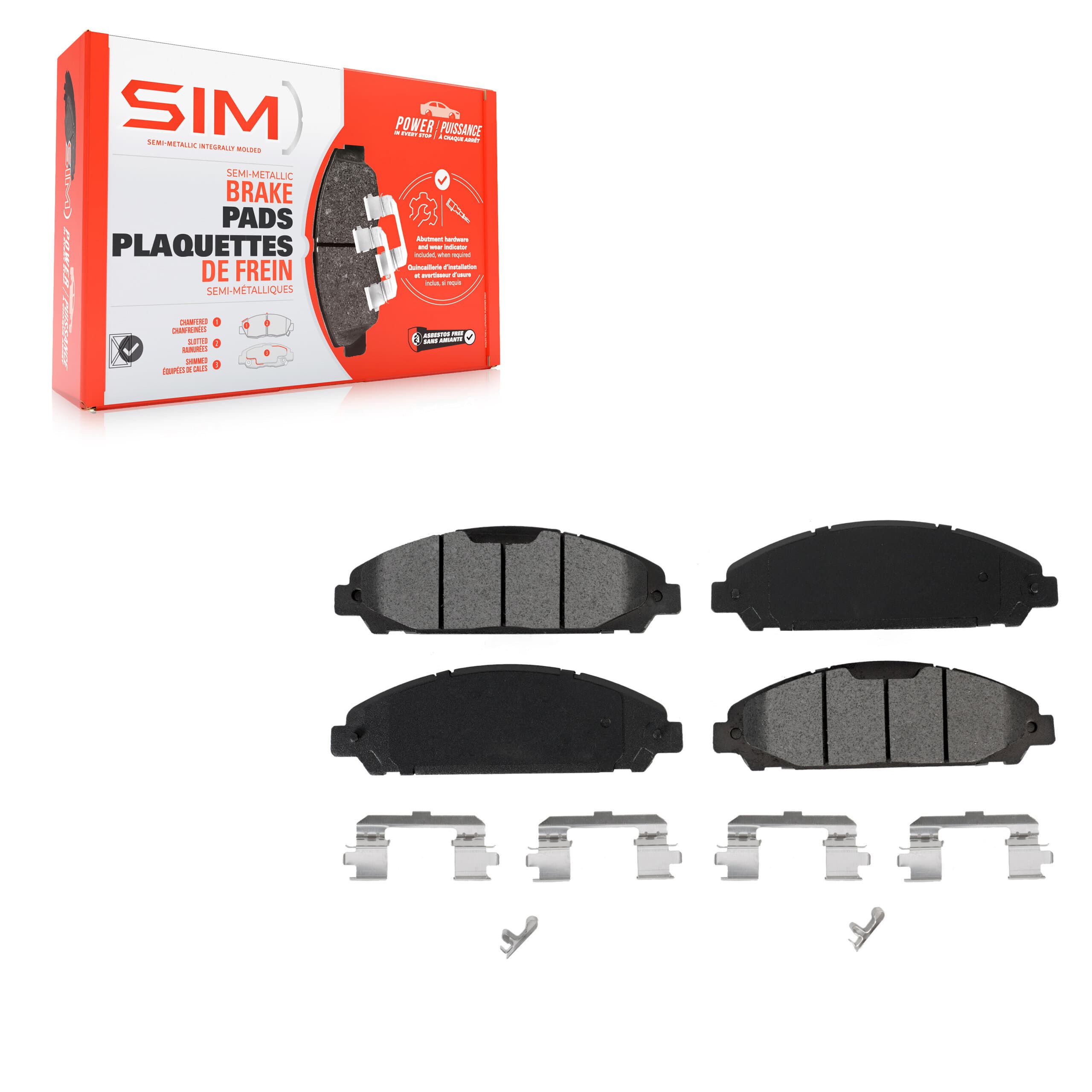 SIM - SIM-1791 - Front Disc Brake Pad image 1