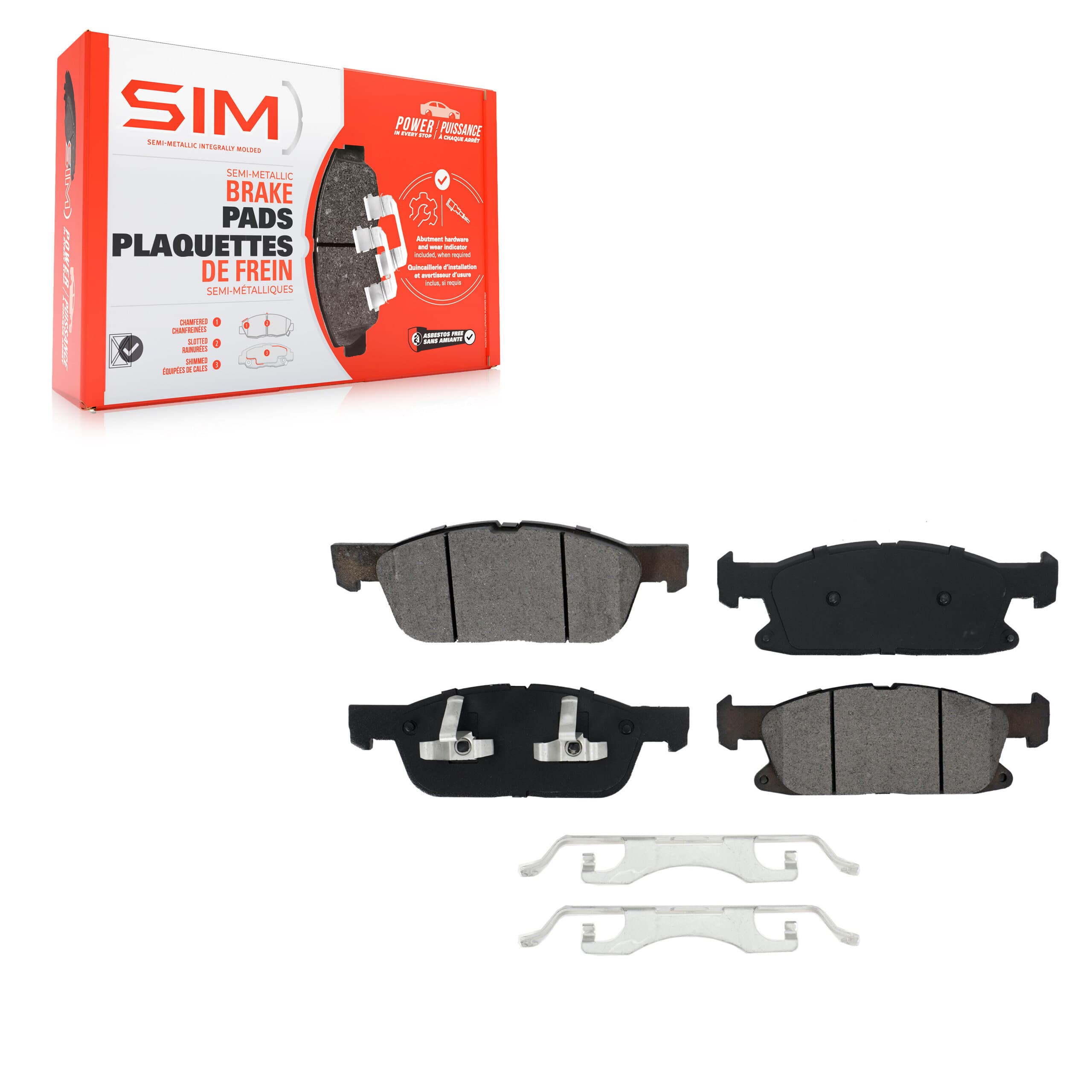 SIM - SIM-1818 - Front Disc Brake Pad image 1
