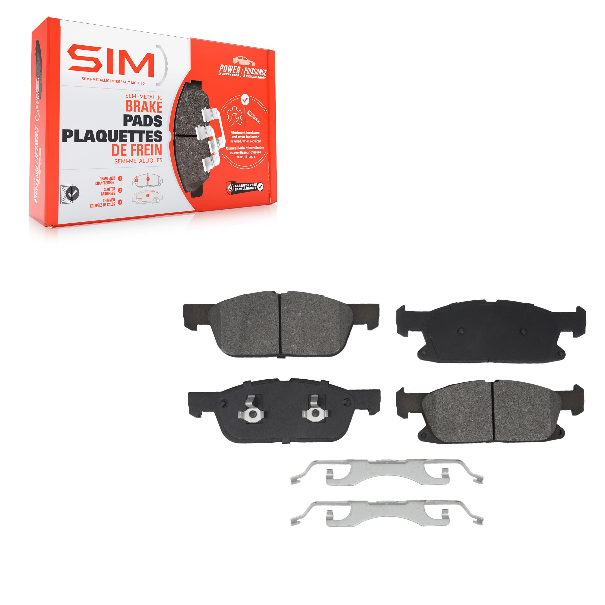 SIM - SIM-1818A - Front Disc Brake Pad image 1