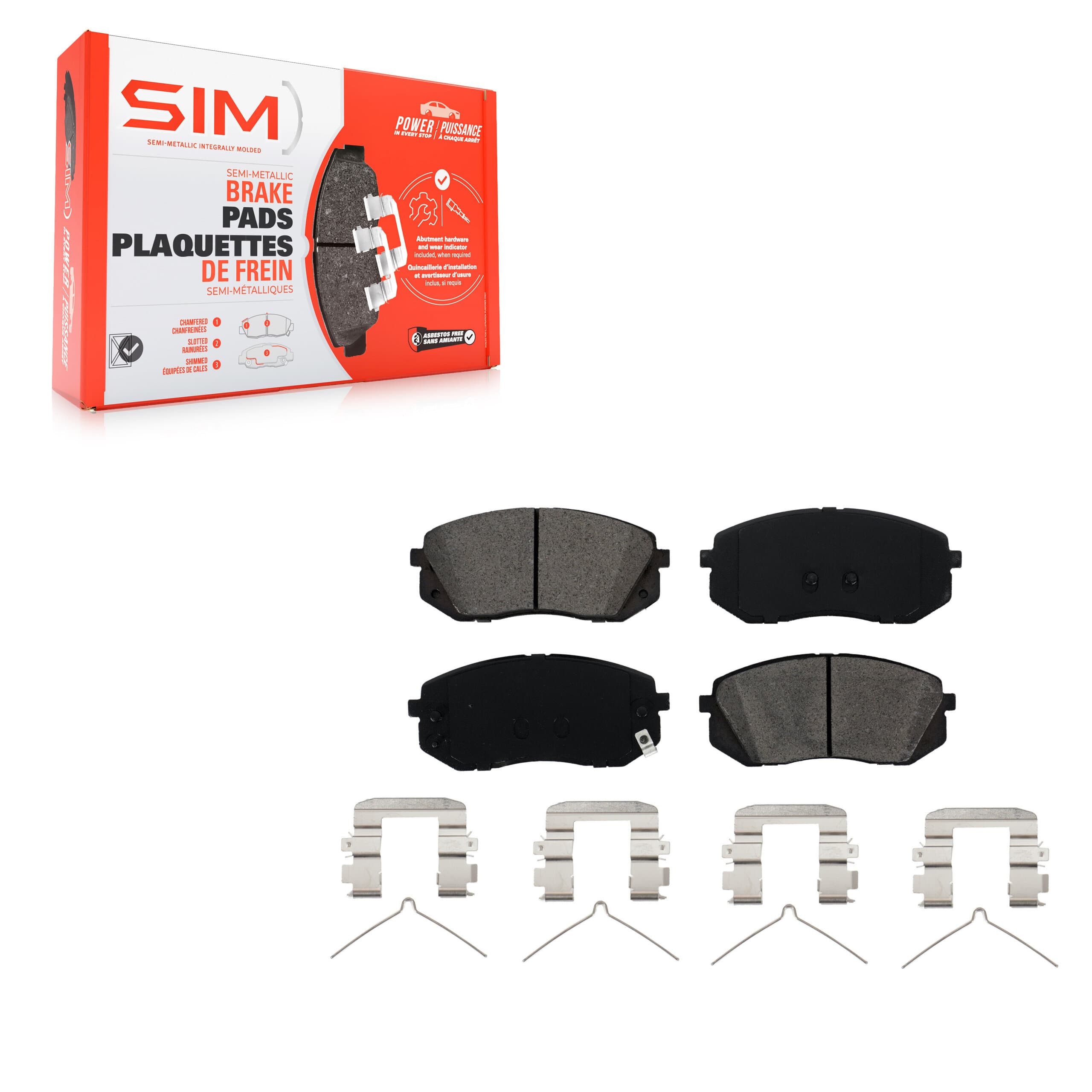 SIM - SIM-1826 - Front Disc Brake Pad image 1