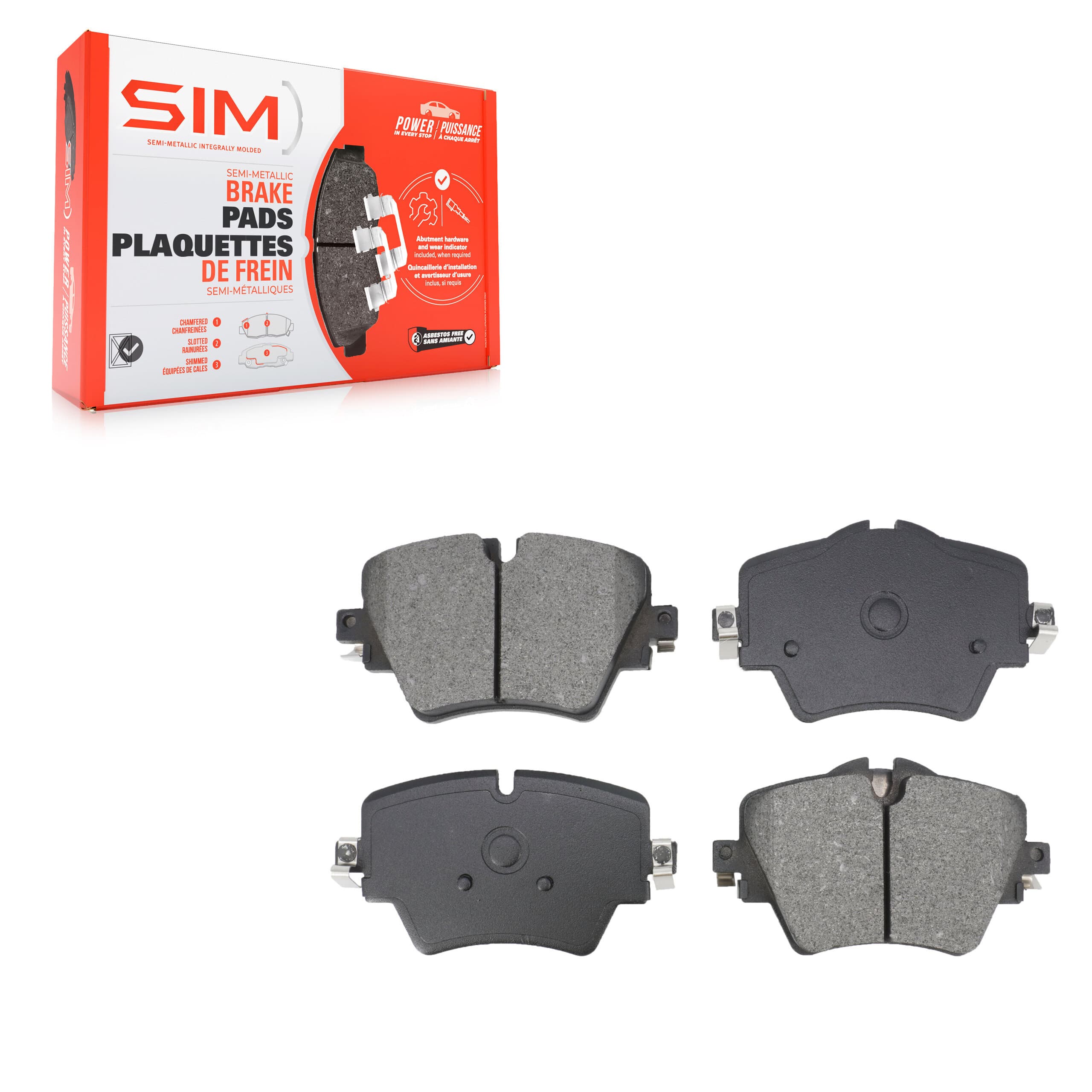 SIM - SIM-1892 - Front Disc Brake Pad image 1