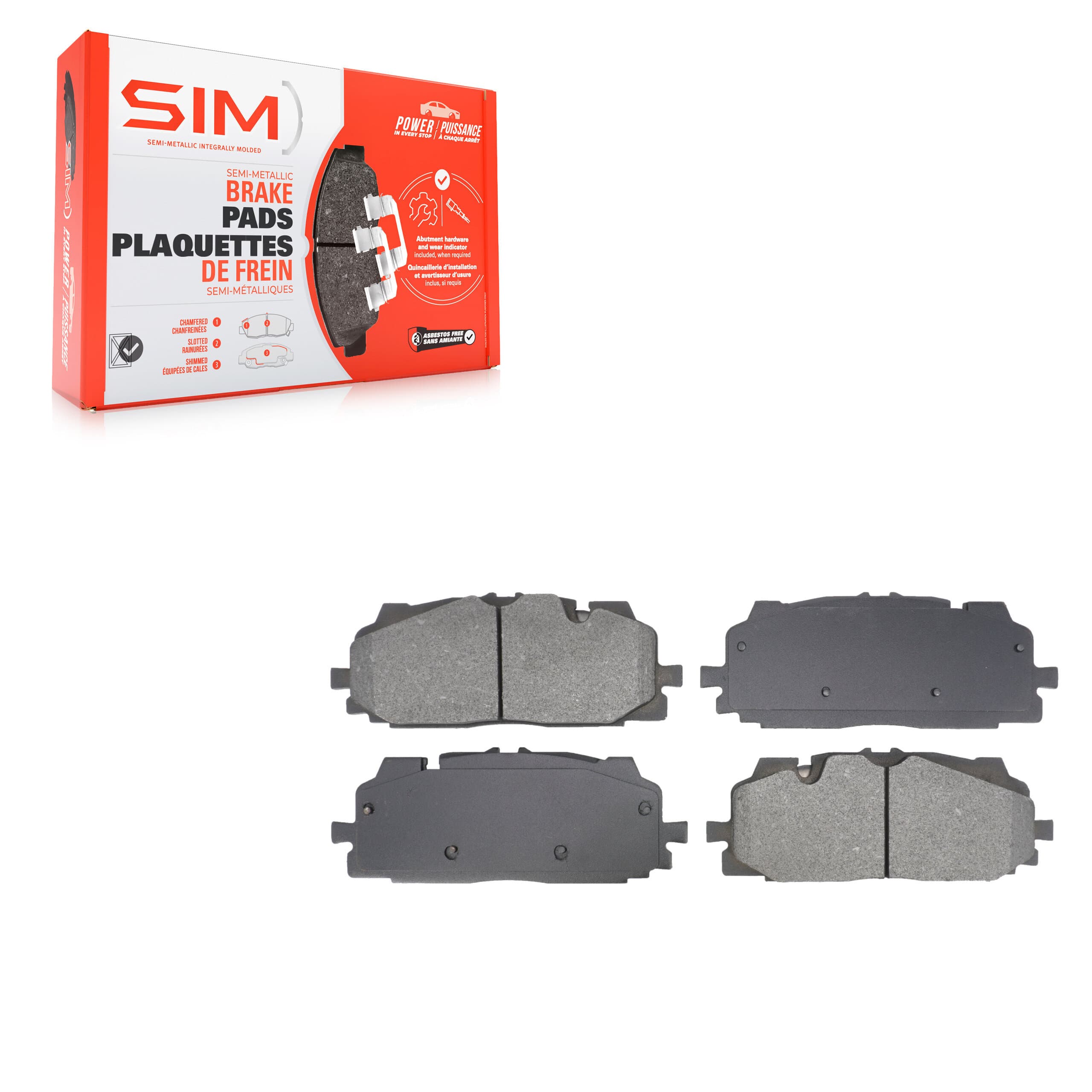 SIM - SIM-1894 - Front Disc Brake Pad image 1