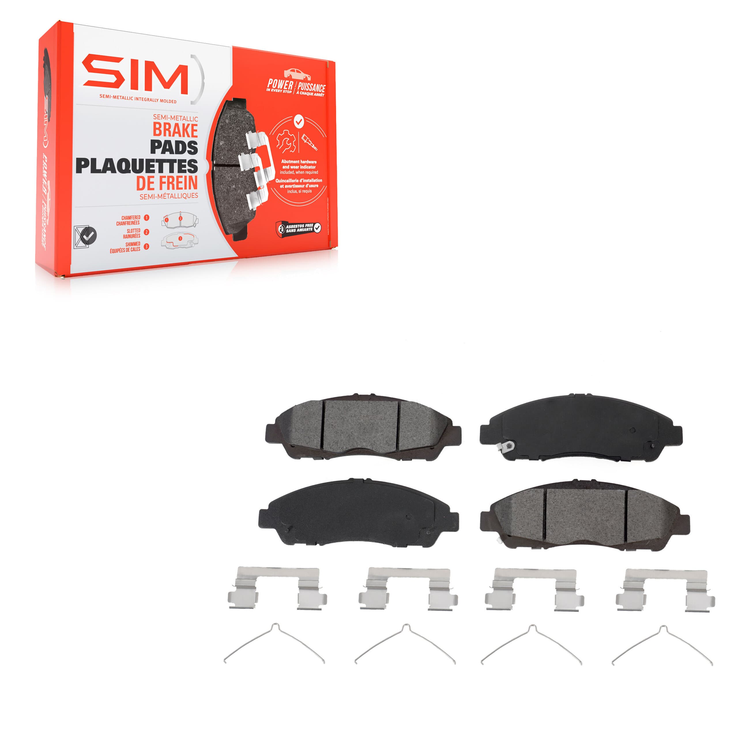 SIM - SIM-1896 - Front Disc Brake Pad image 1