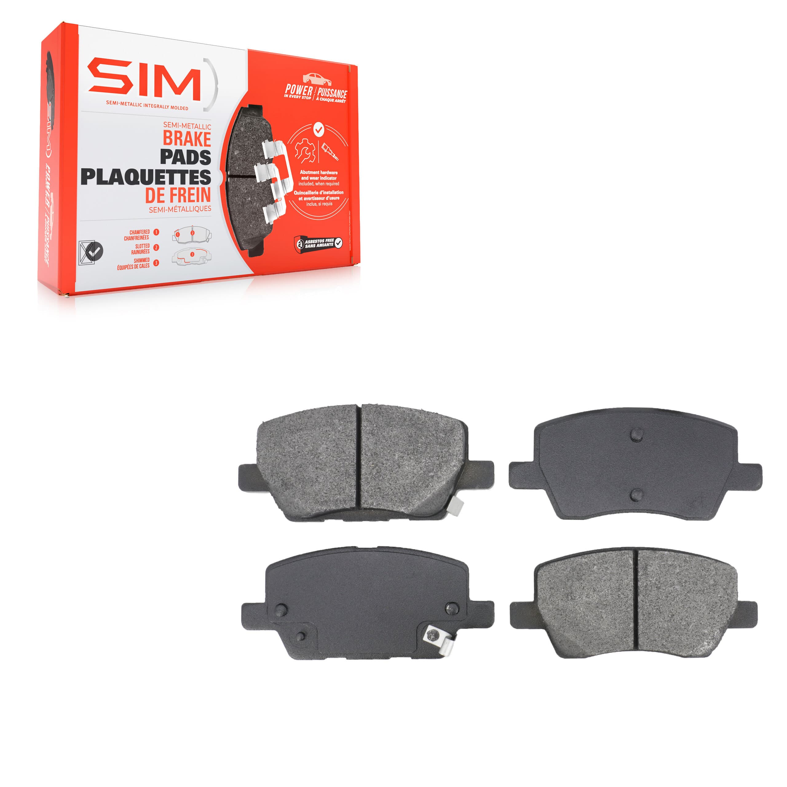SIM - SIM-1929 - Front Disc Brake Pad image 1