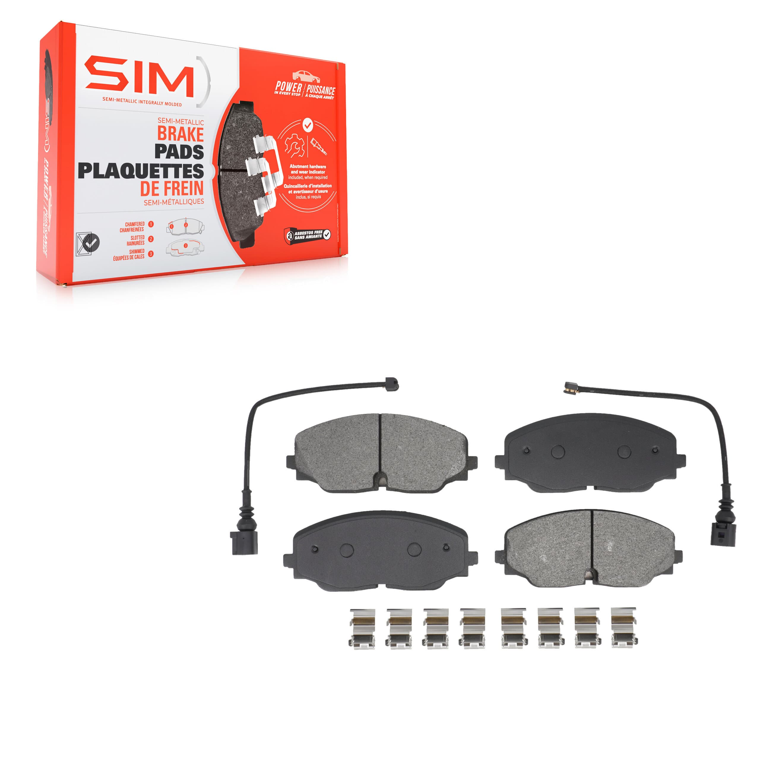 SIM - SIM-2074 - Front Disc Brake Pad image 1