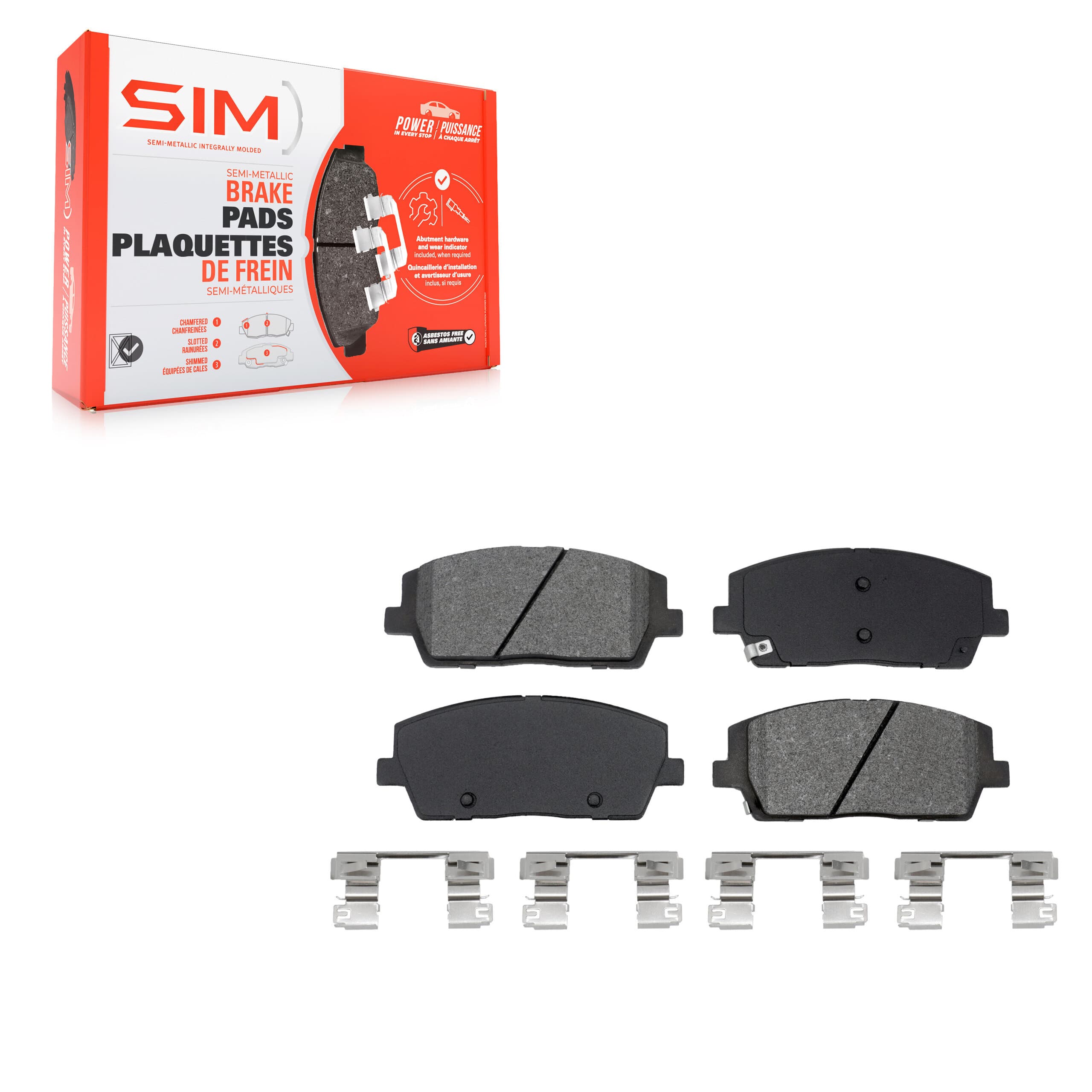 SIM - SIM-2215 - Front Disc Brake Pad image 1