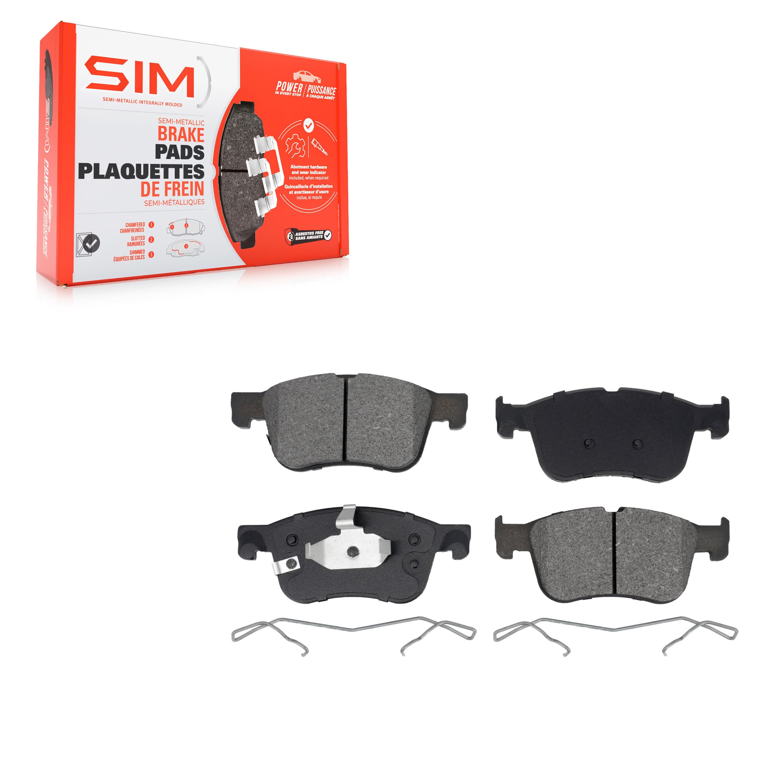 SIM - SIM-2300 - Front Disc Brake Pad image 1