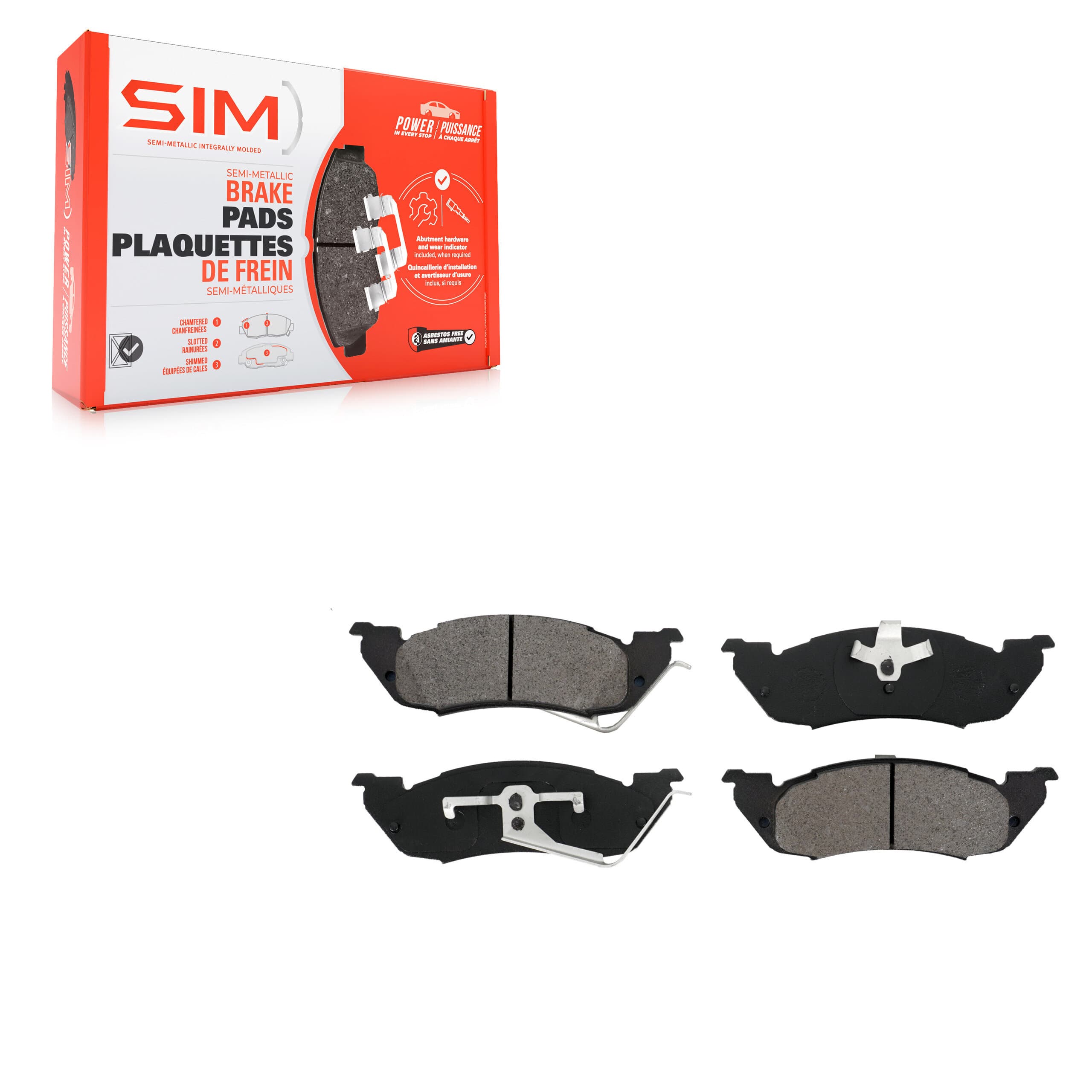 SIM - SIM-529 - Front Disc Brake Pad image 1