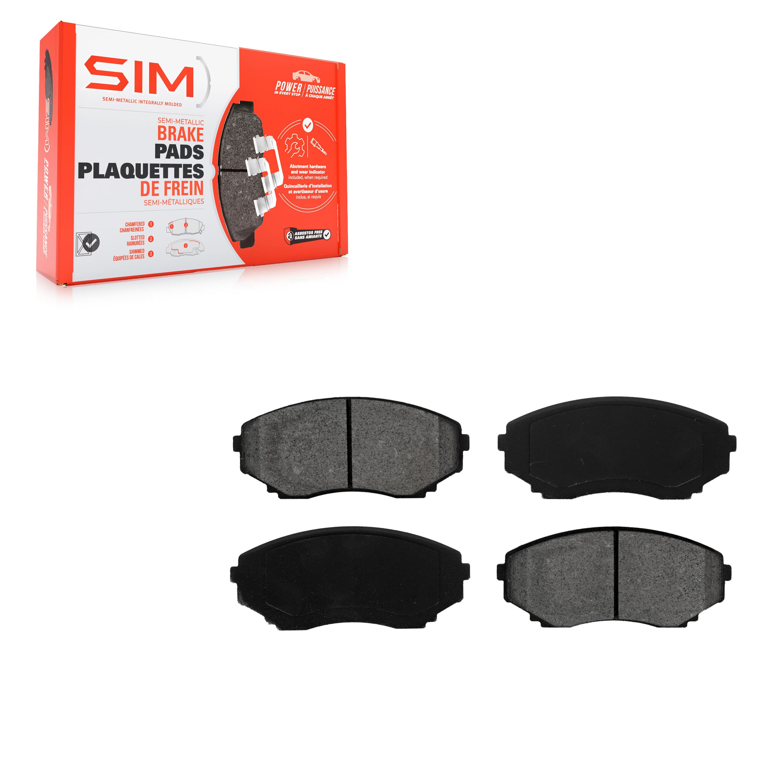 SIM - SIM-551 - Front Disc Brake Pad image 1