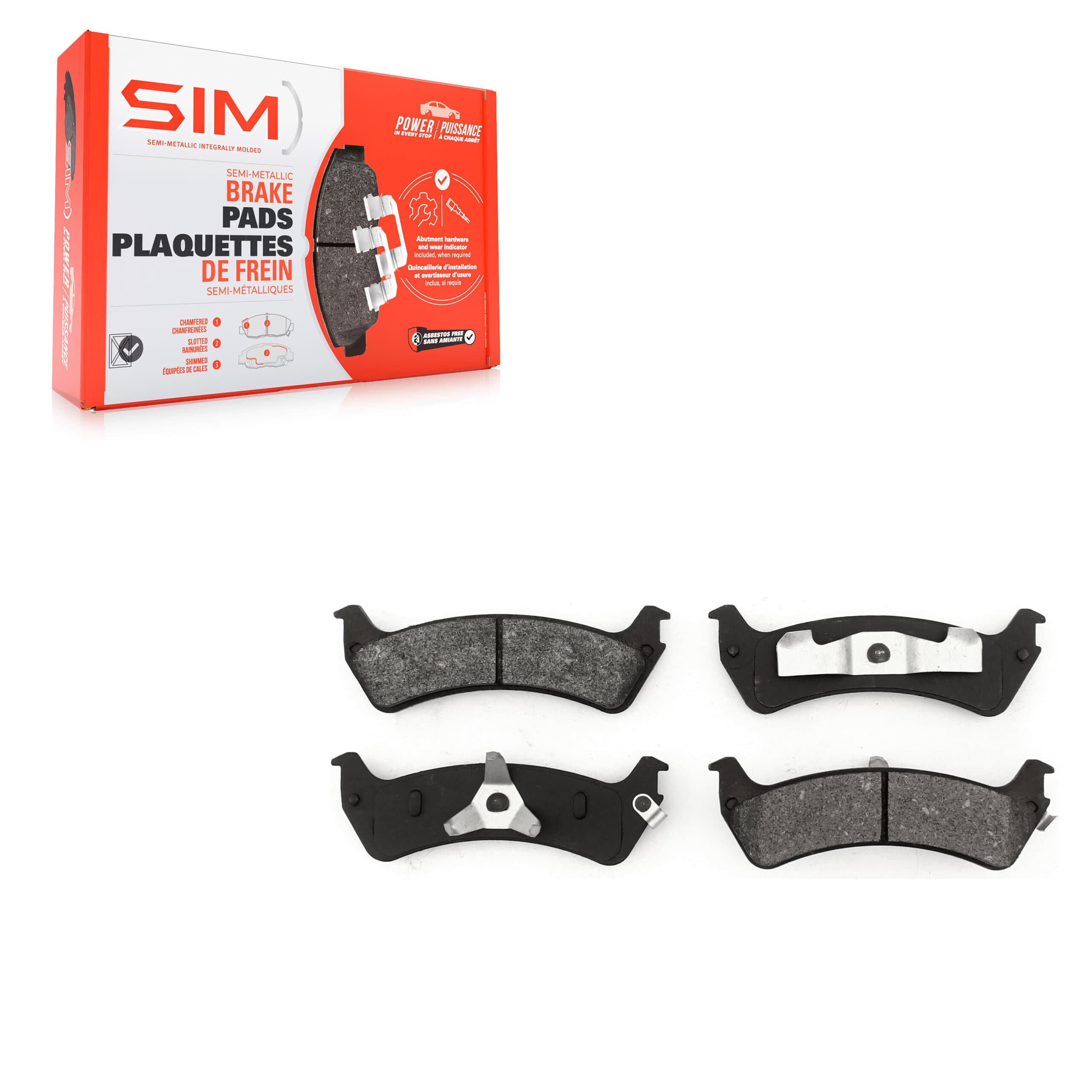 SIM - SIM-667 - Rear Disc Brake Pad image 1