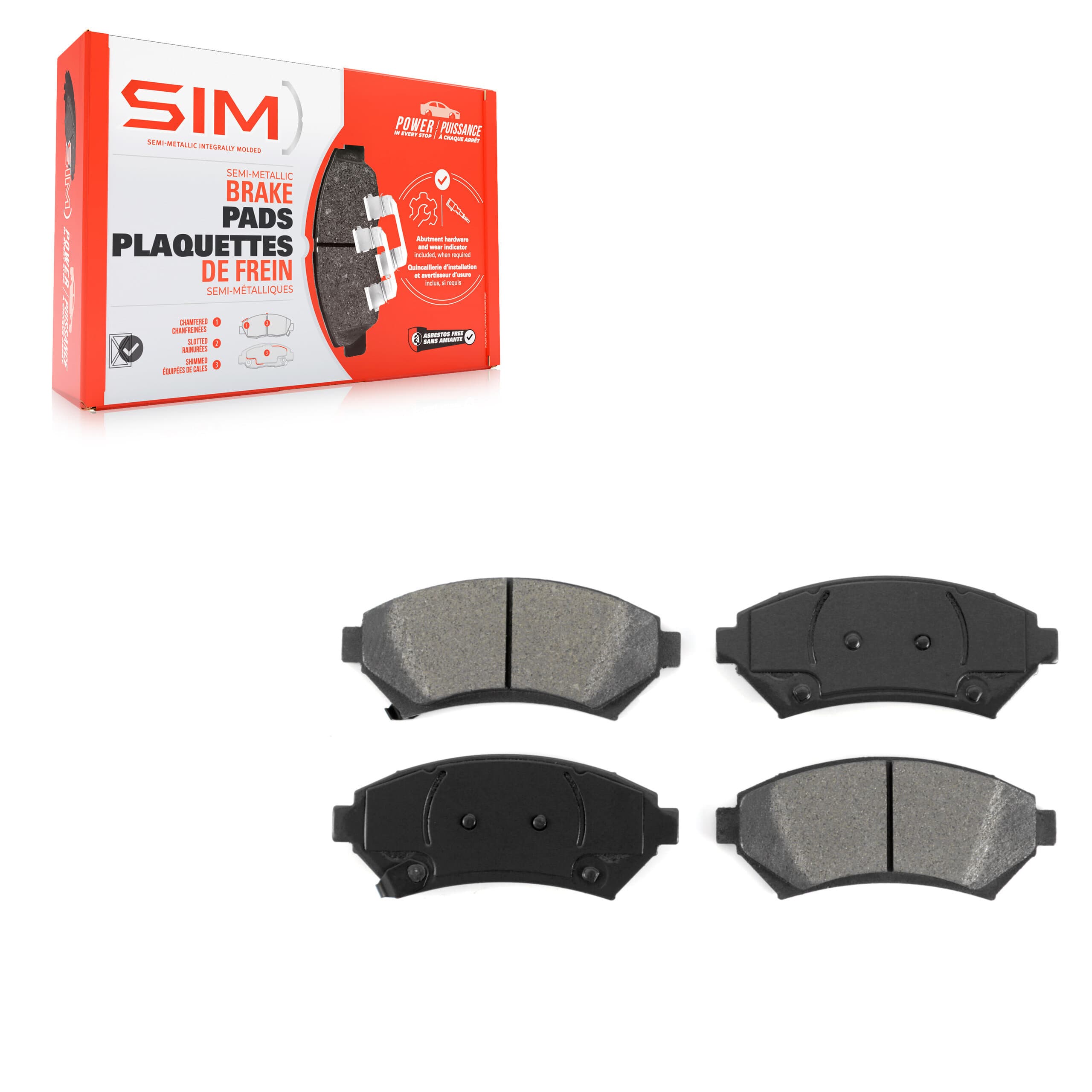 SIM - SIM-699 - Front Disc Brake Pad image 1
