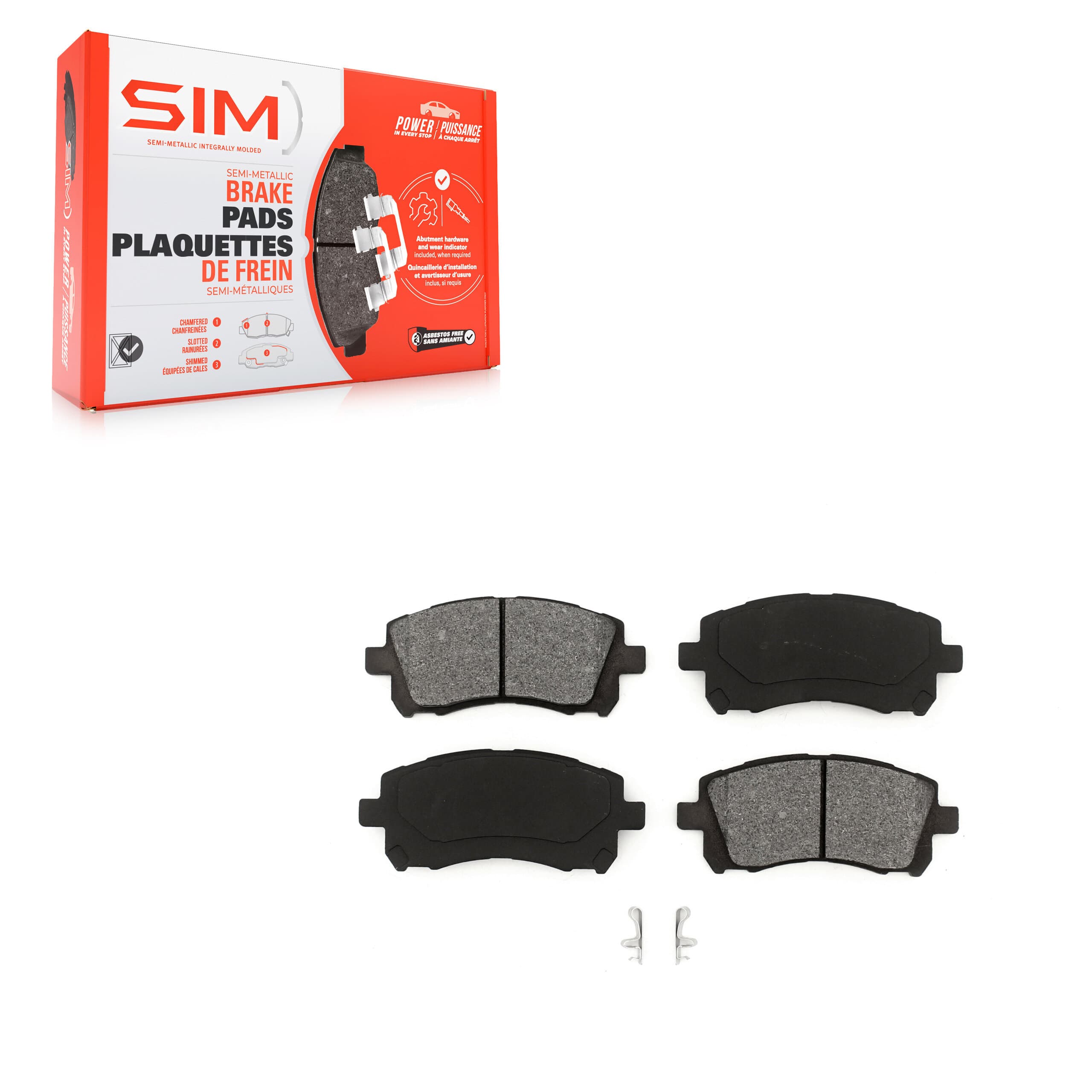 SIM - SIM-721 - Front Disc Brake Pad image 1