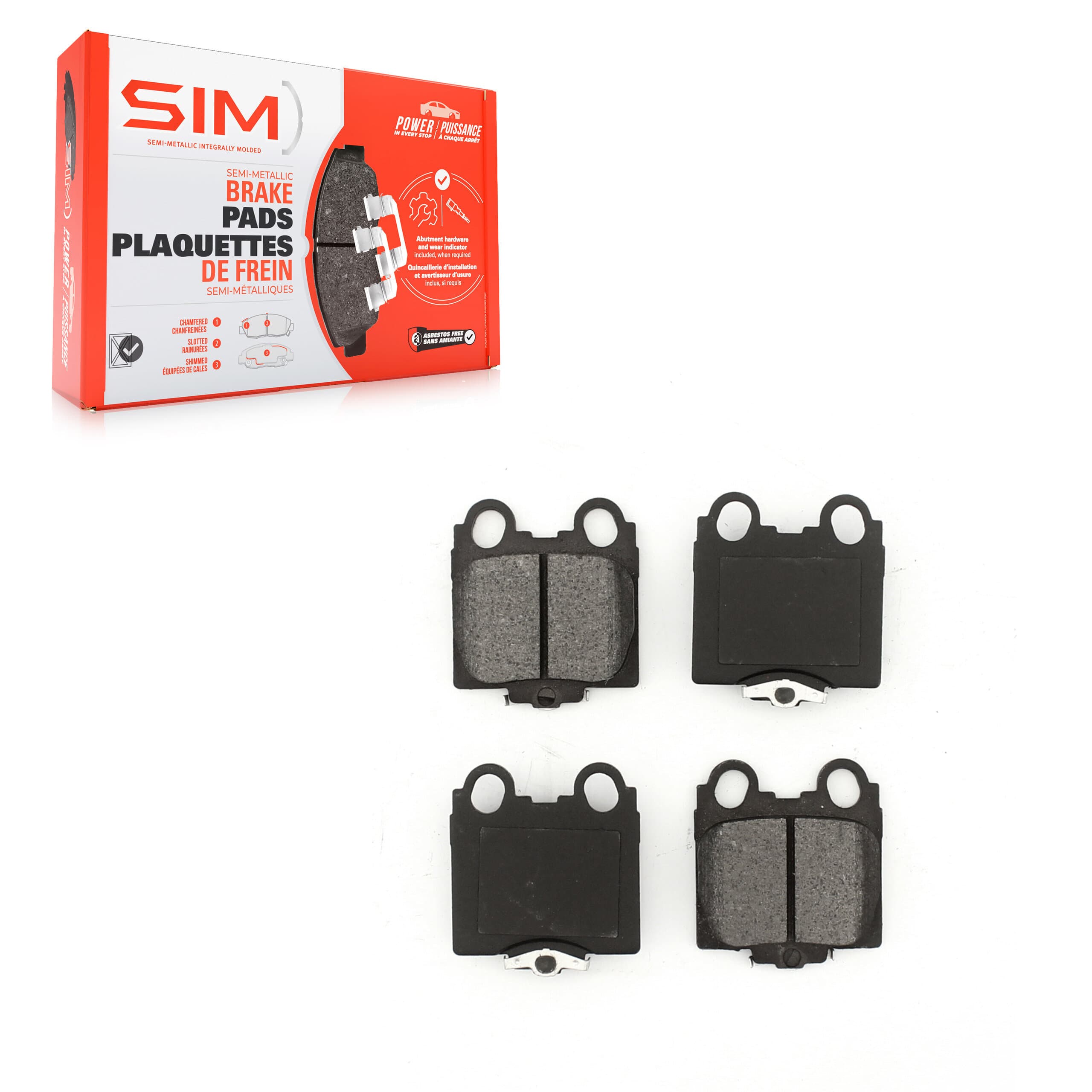 SIM - SIM-771 - Rear Disc Brake Pad image 1