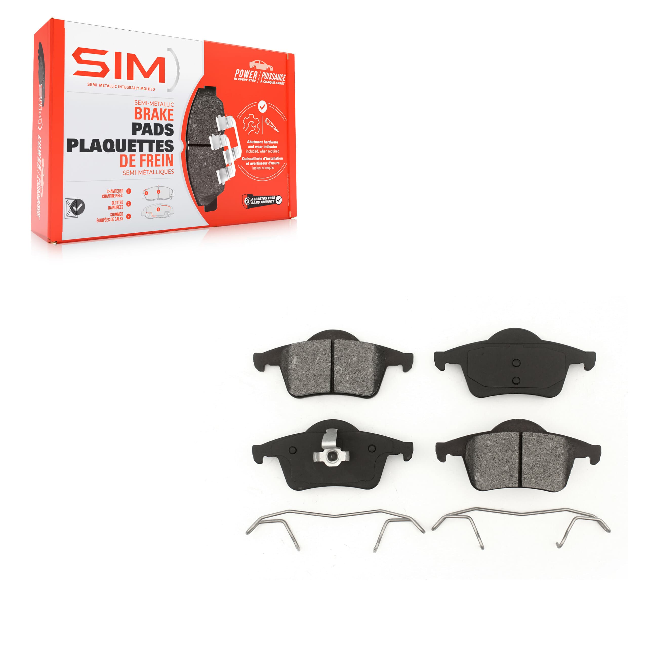 SIM - SIM-795 - Rear Disc Brake Pad image 1