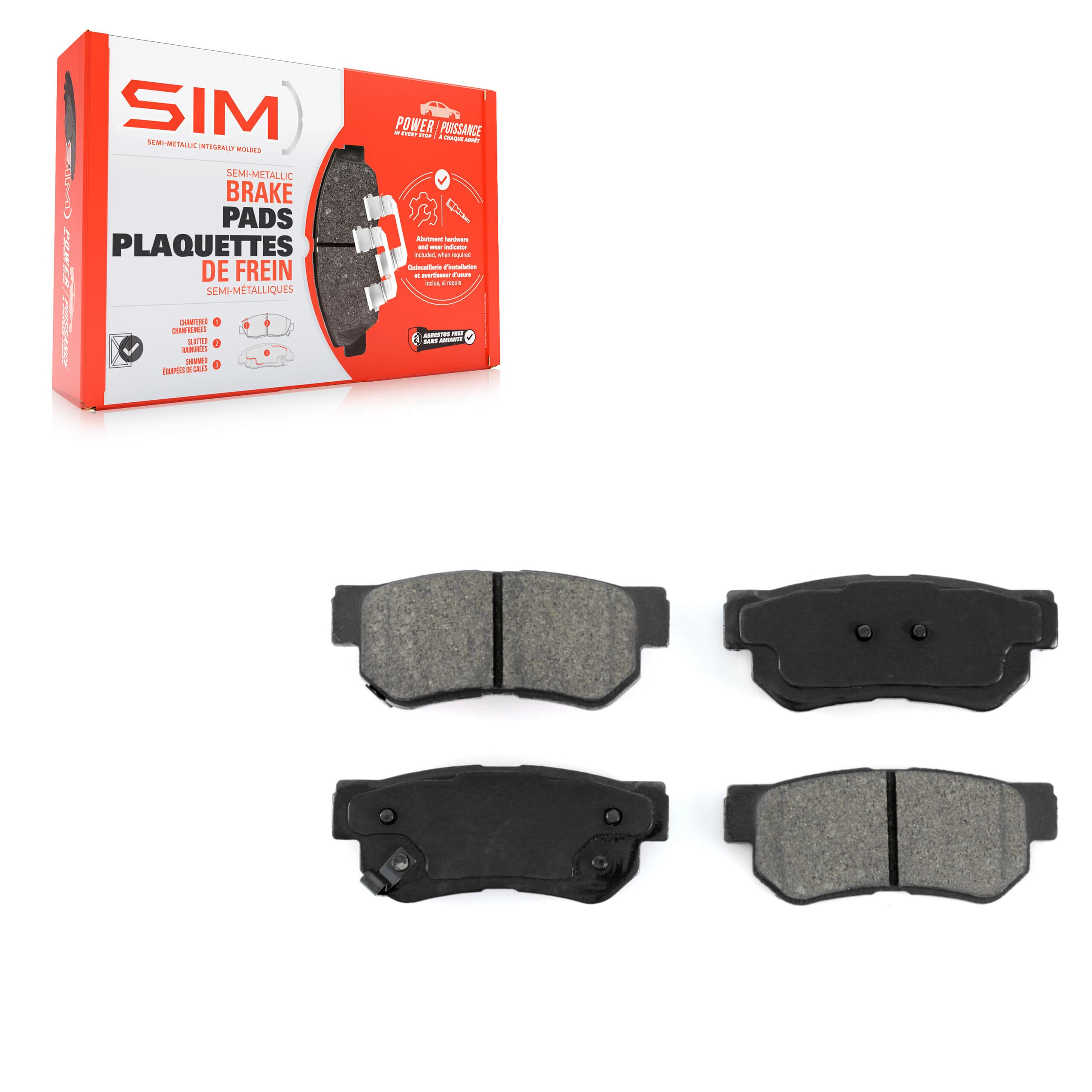 SIM - SIM-813 - Rear Disc Brake Pad image 1