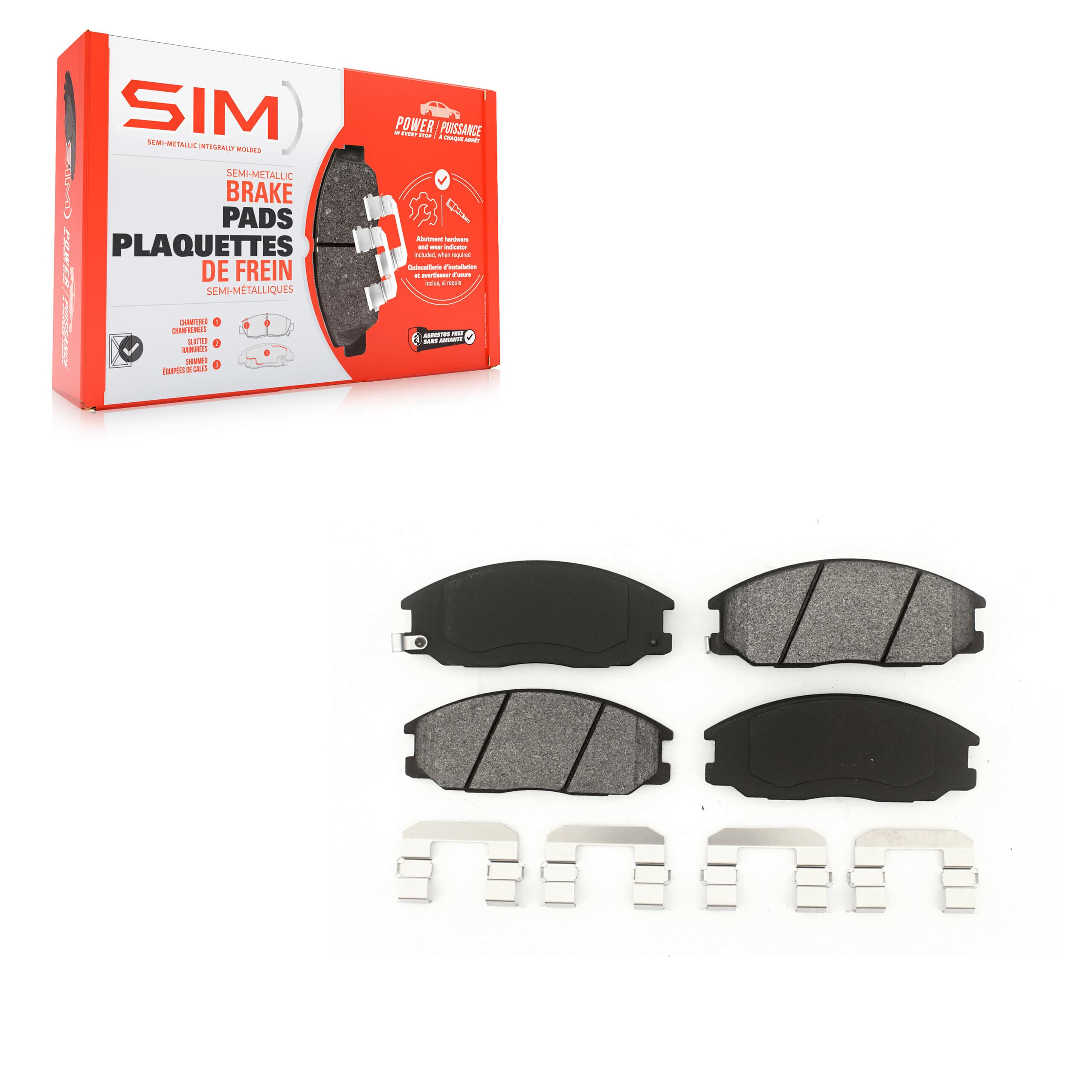 SIM - SIM-864 - Front Disc Brake Pad image 1