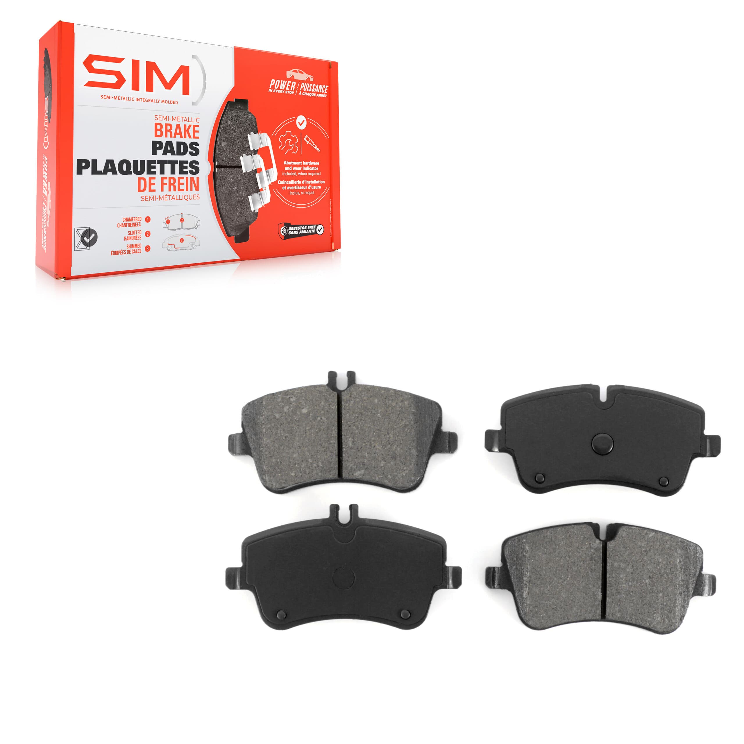 SIM - SIM-872 - Front Disc Brake Pad image 1