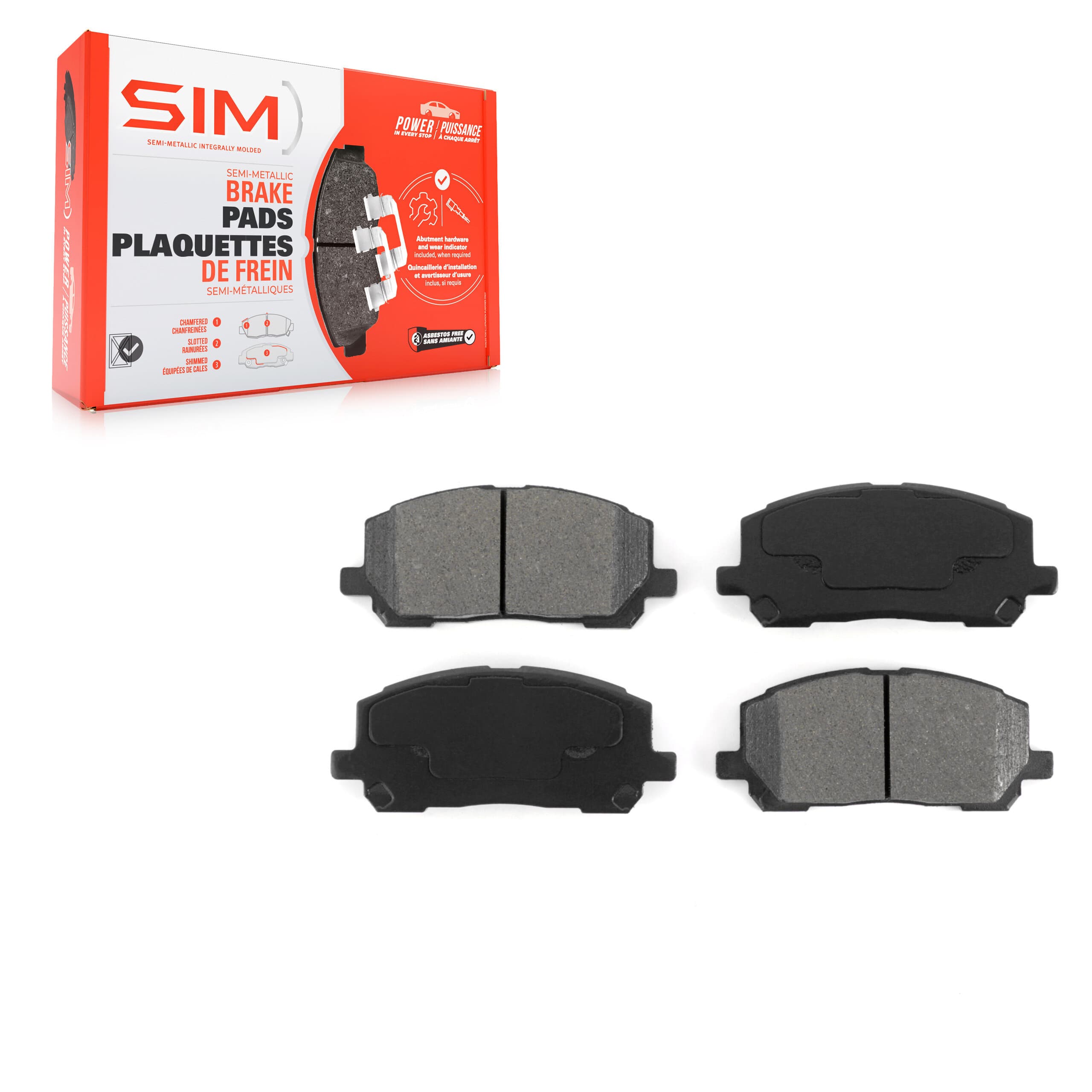 SIM - SIM-884 - Front Disc Brake Pad image 1