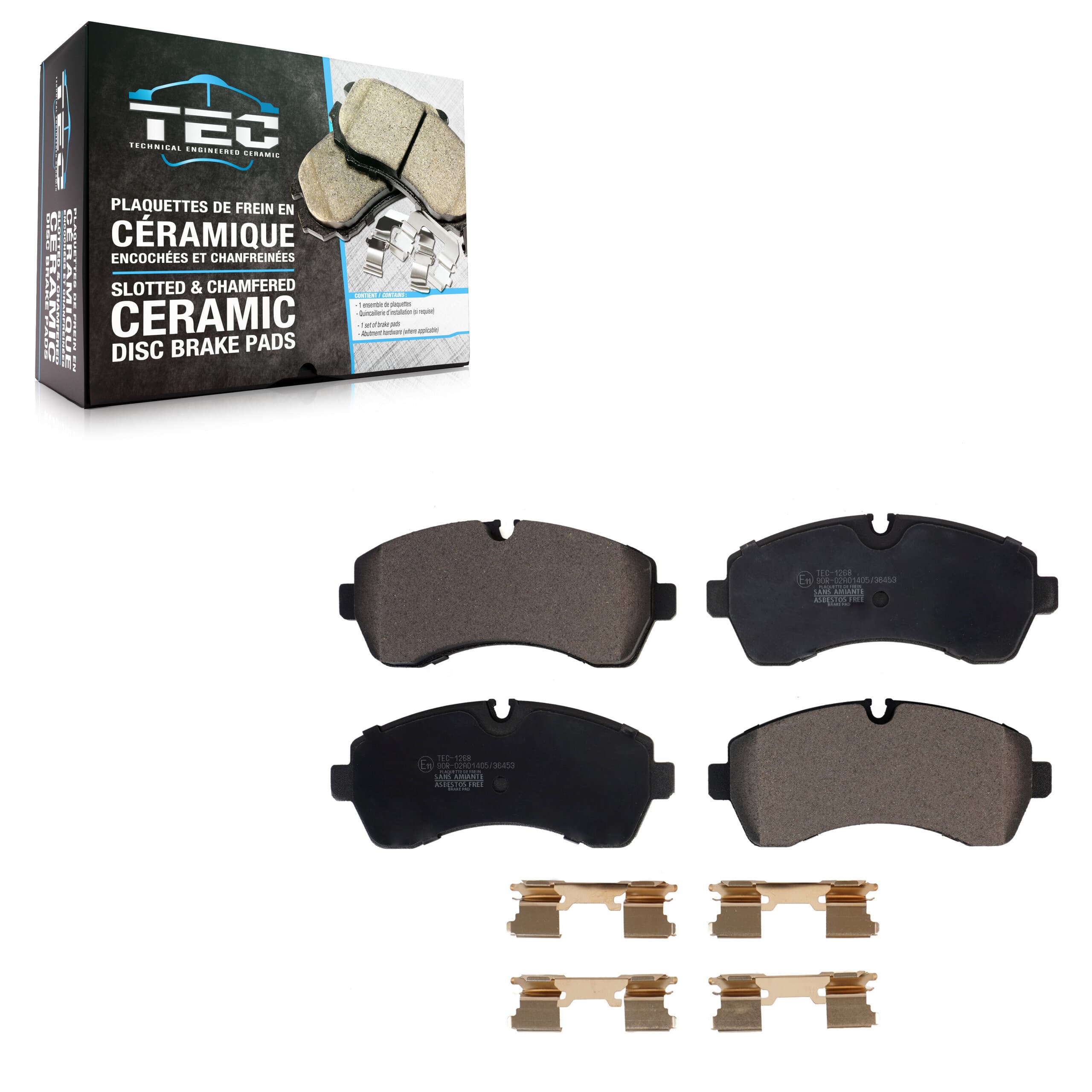 TEC - TEC-1268 - Front Disc Brake Pad image 1