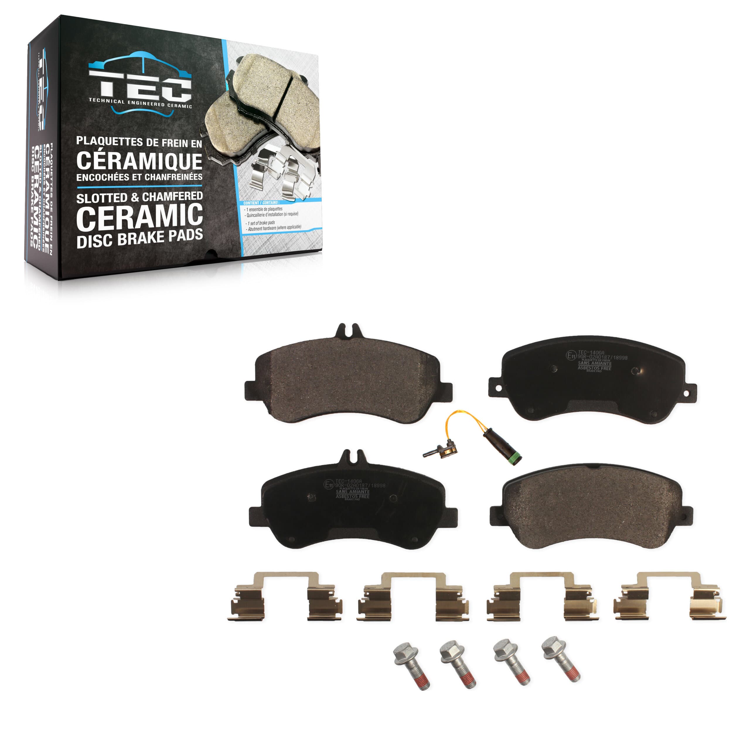 TEC - TEC-1406A - Front Disc Brake Pad image 1