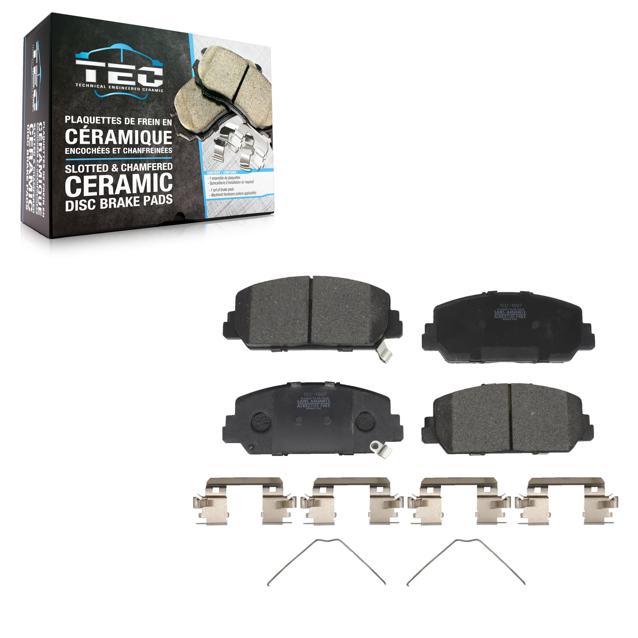 TEC - TEC-1697 - Front Disc Brake Pad image 1