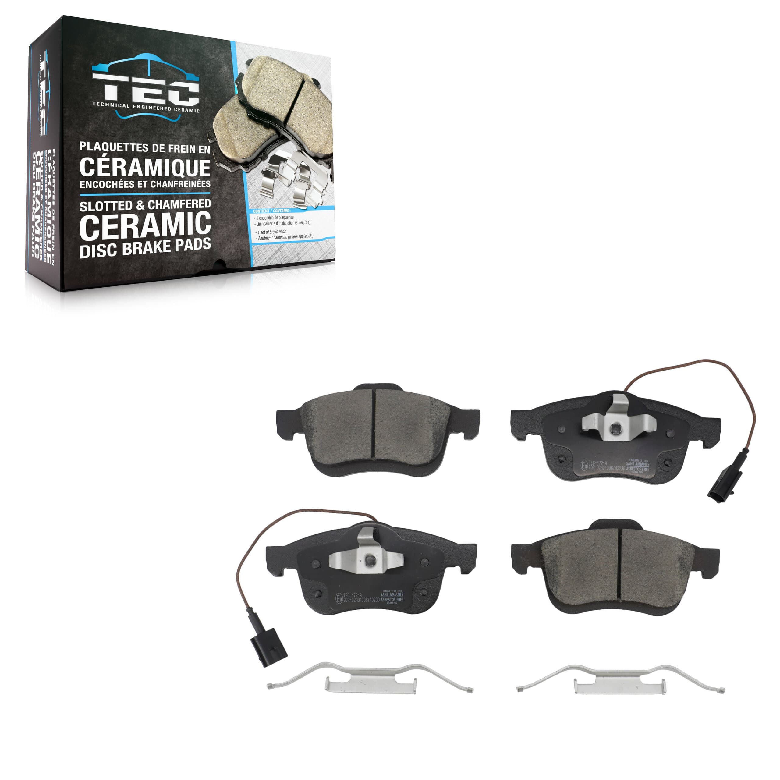 TEC - TEC-1721A - Front Disc Brake Pad image 1