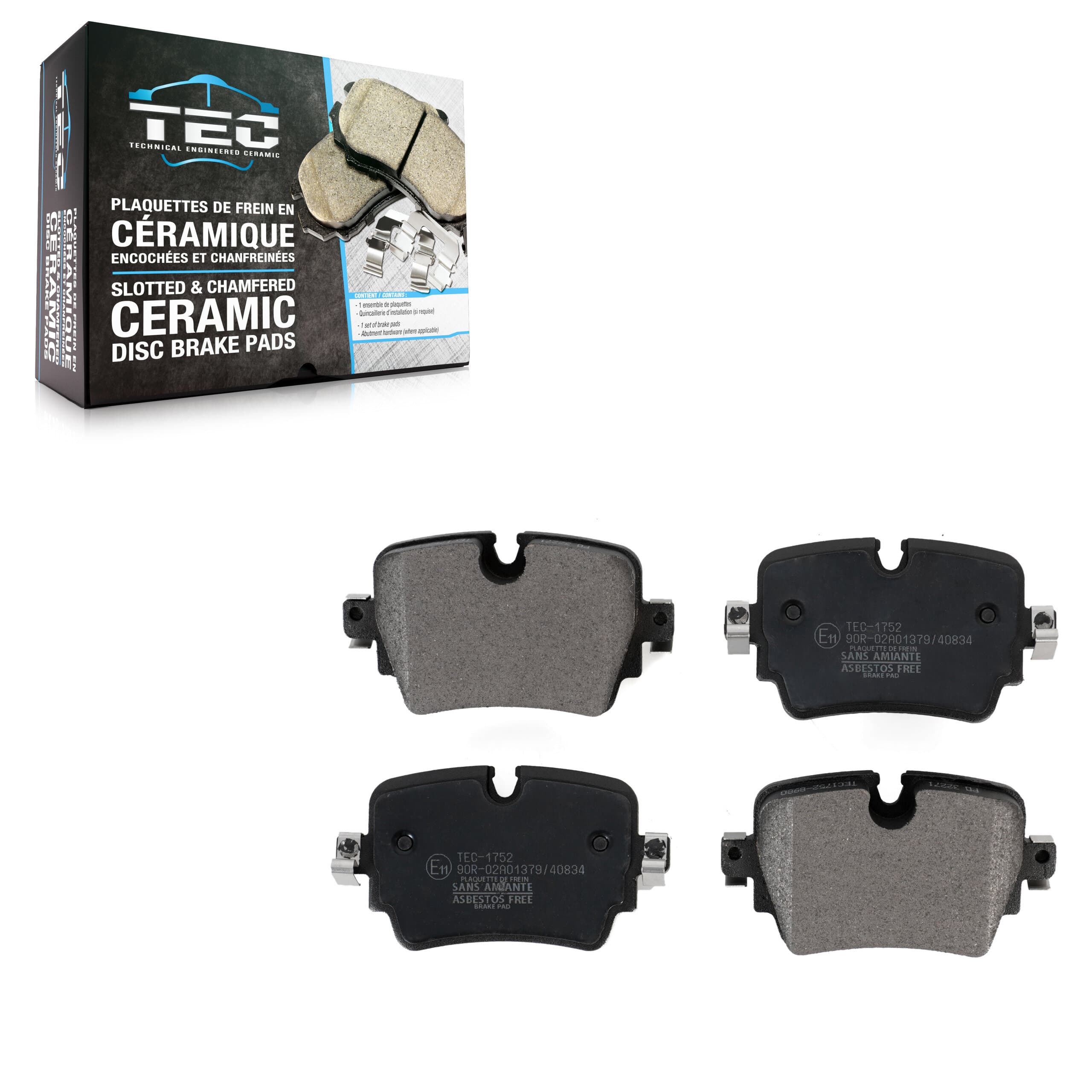 TEC - TEC-1752 - Rear Disc Brake Pad image 1
